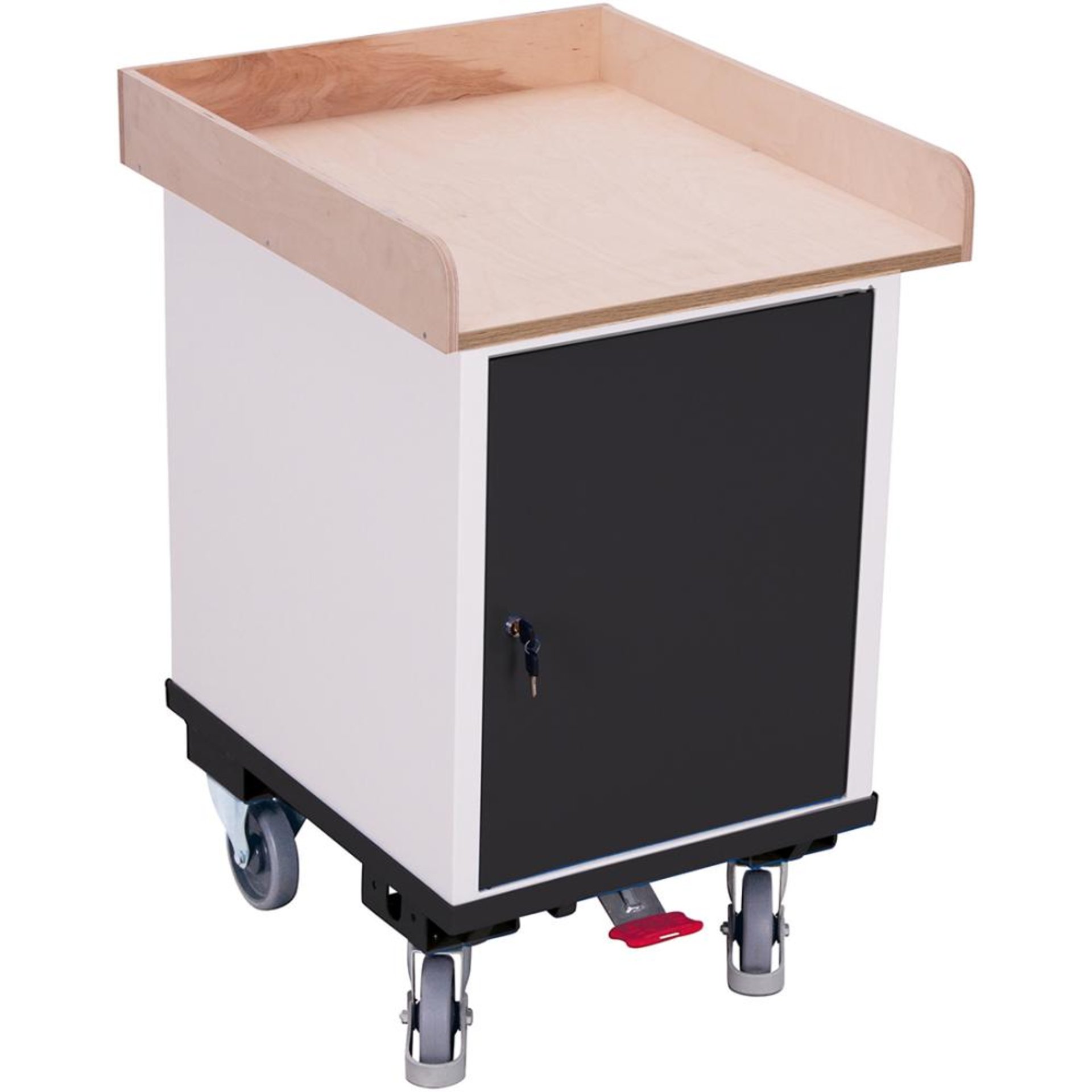 Rollschrank 150kg B575xT660xH905mm RAL 7035/7016 1 Schrank