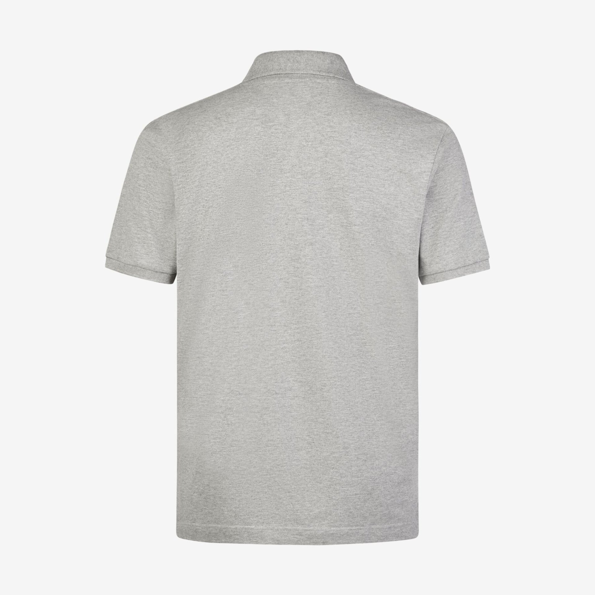 DANIEL Polo-Shirt einfarbig grau-meliert Gr. XS