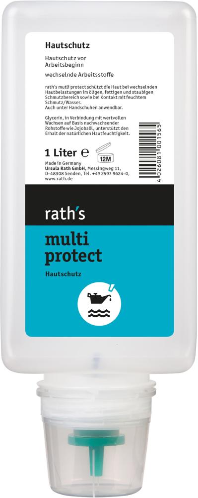 rath's multi protect Hautschutzlotion 1-Liter-Softflasche