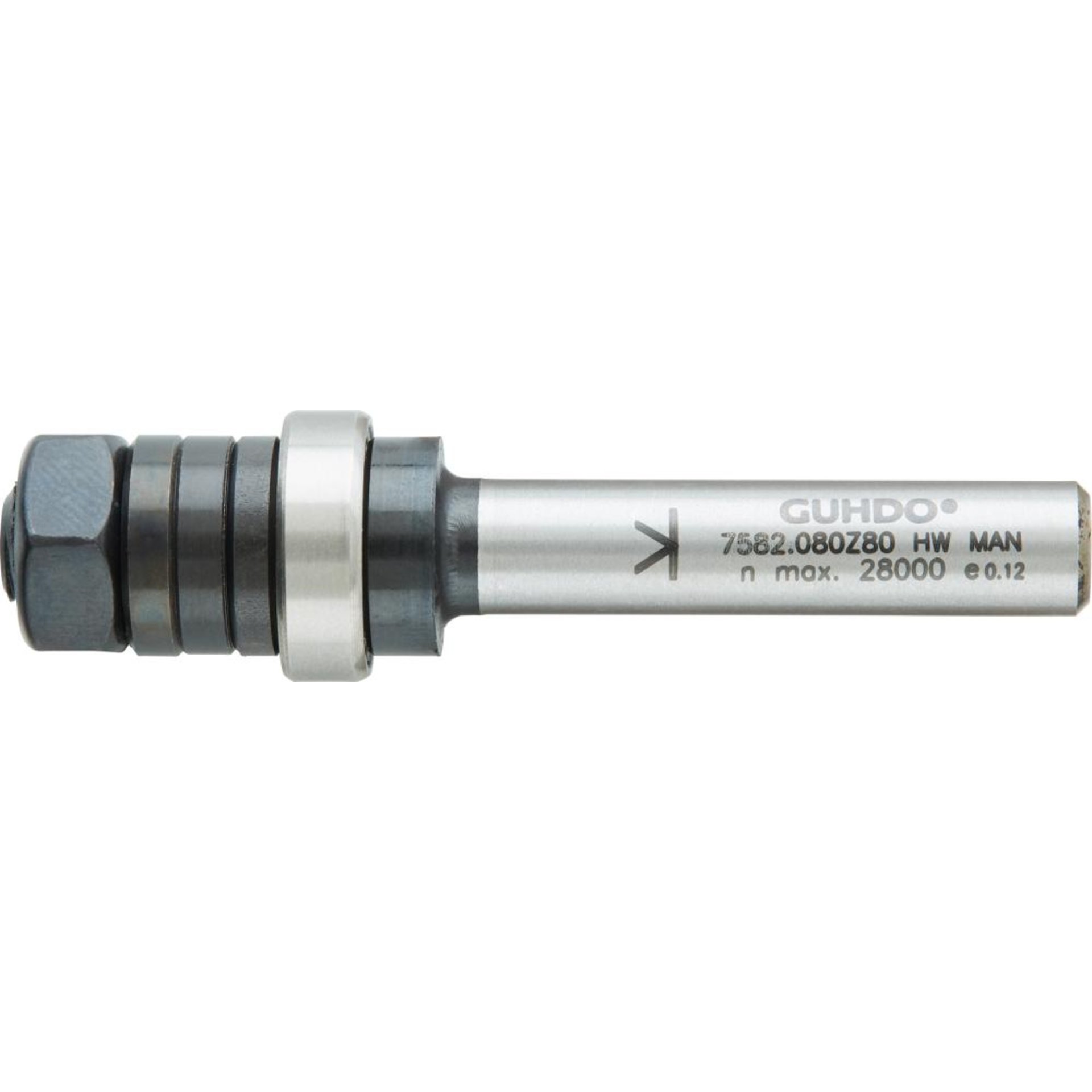 Aufnahmedorn einteilig mit Anlauflager D16 d8 S8