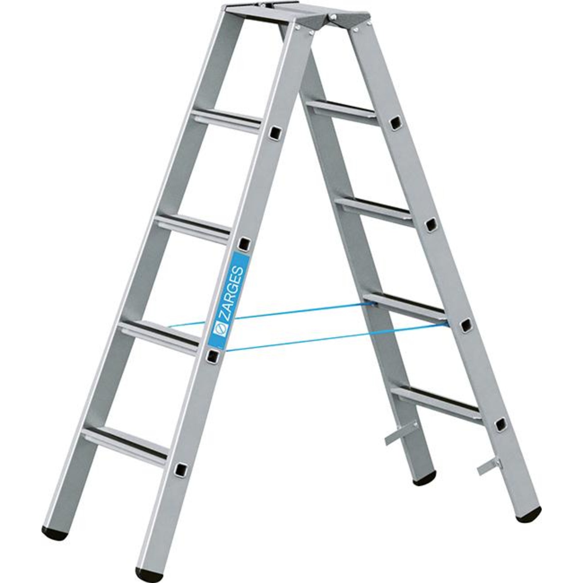 Stufenleiter Saferstep B 2x5 Stufen Leiterlänge 1,42 m Arbeitshöhe 2,80 m ZARGES