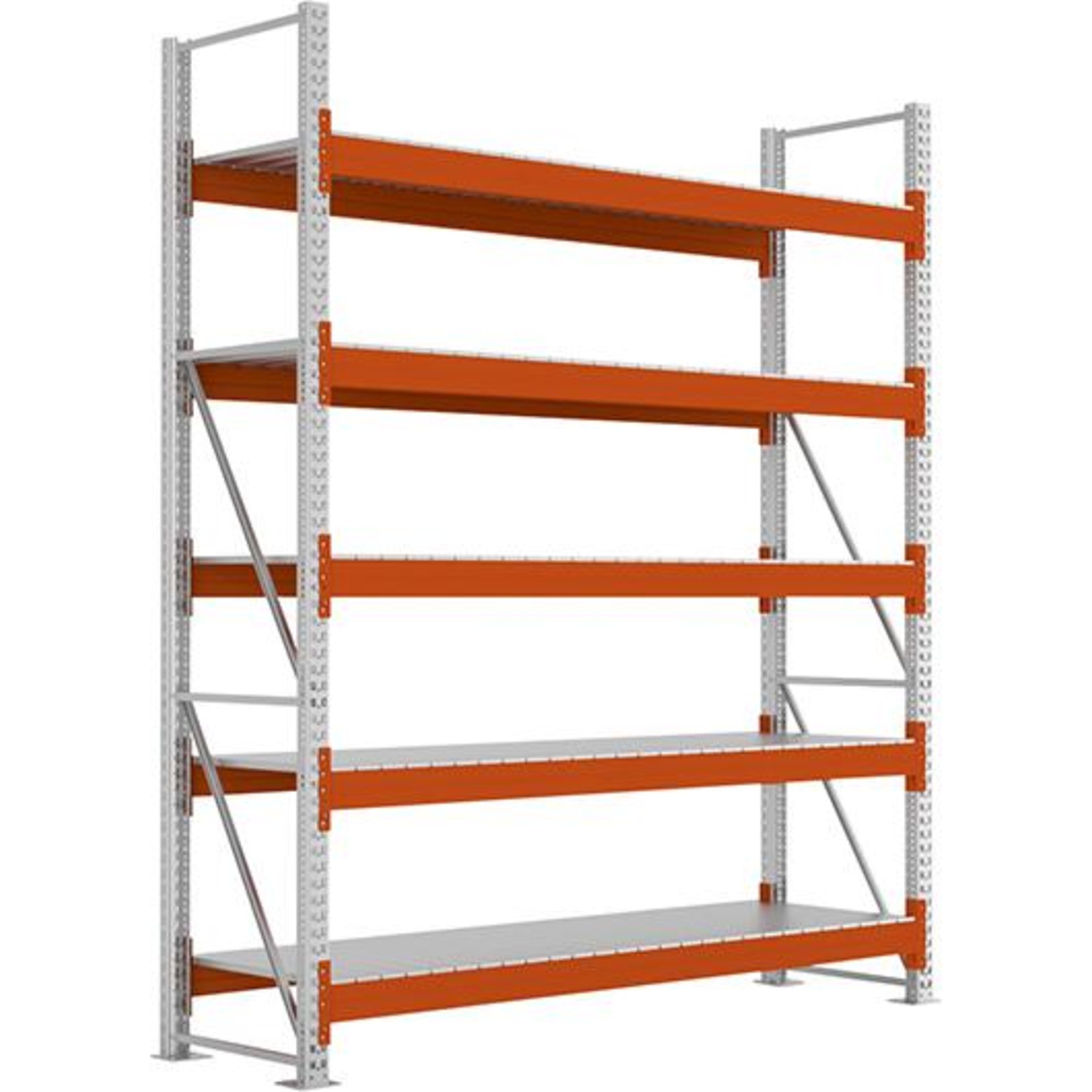 Großfachregal MULTIPAL S B2700xT800xH3300 mm Grundfeld 5 Böden Fachlast 1900kg META
