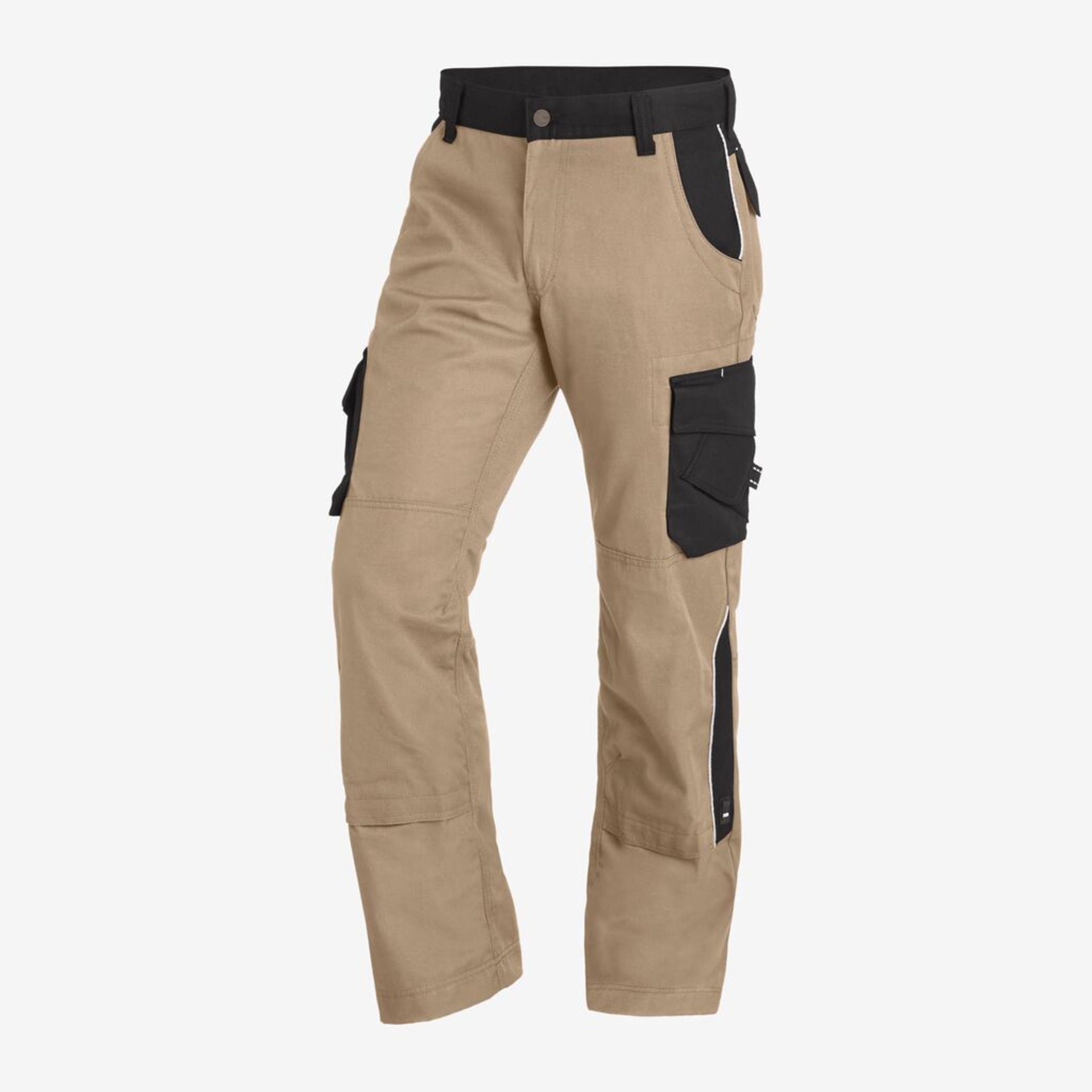 BRUNO Arbeitshose beige-schwarz 30