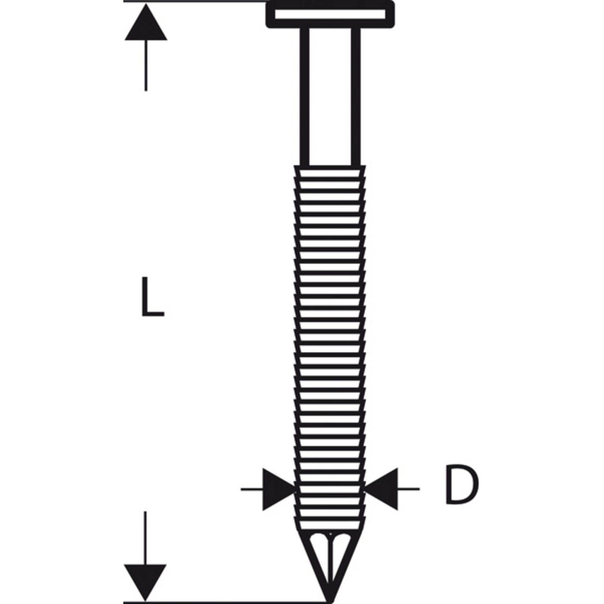 Rundkopf-Streifennagel SN21RK 60RG 2,8 mm, 60 mm, verzinkt, gerillt, 4000er-Pack