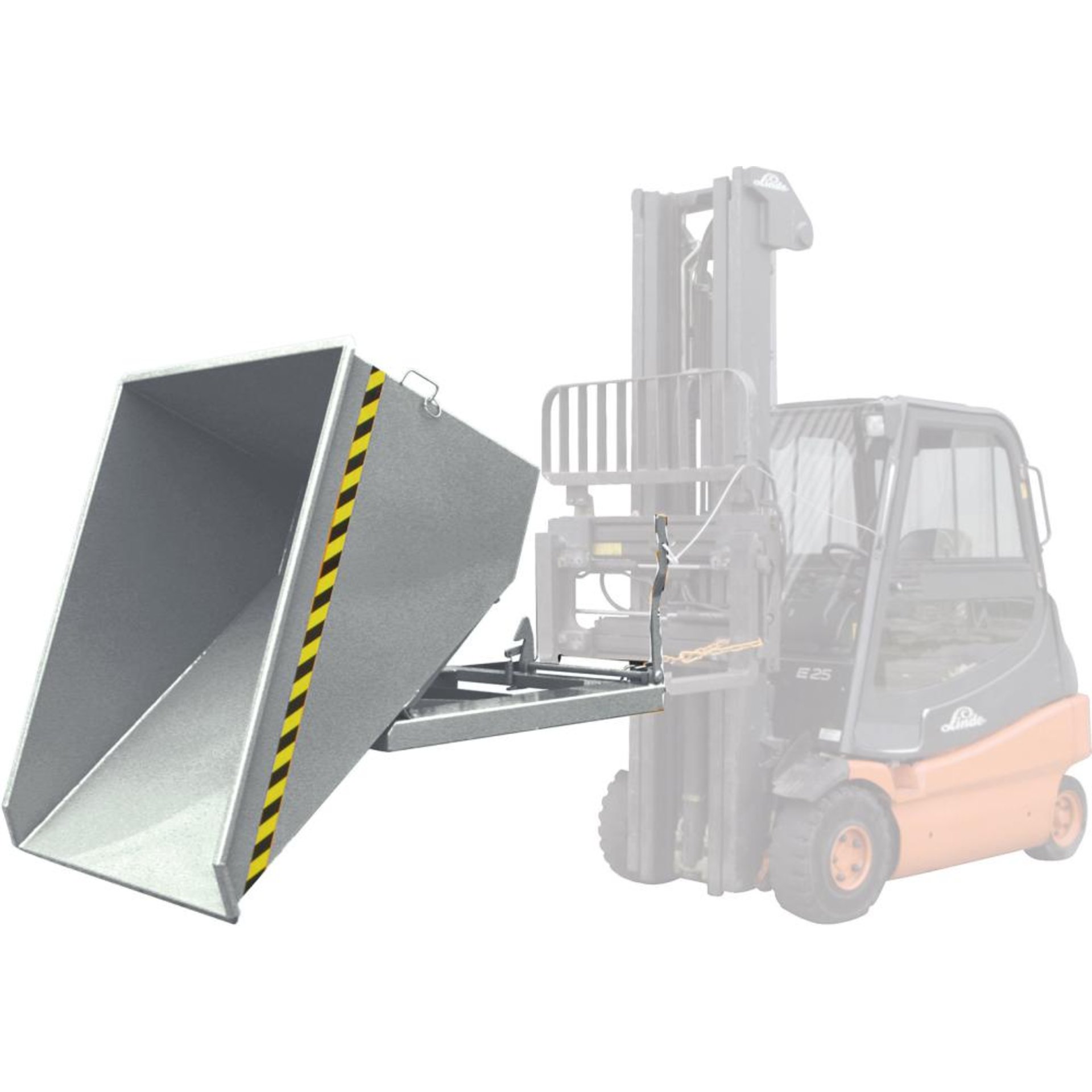 Muldenkippbehälter 500 l B830xT1530xH795 mm verzinkt,Tragkraft 1000kg500 Liter, verz.