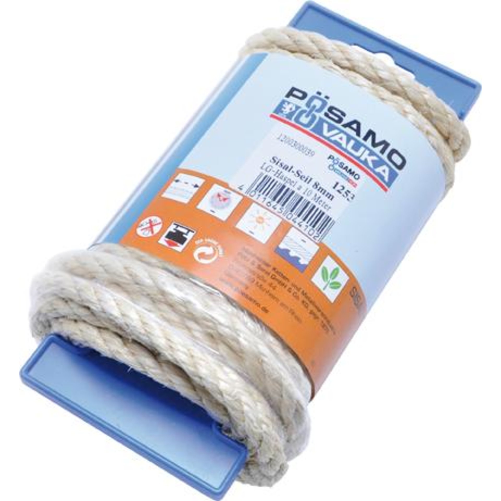 Sisal-Seil gedr. natur 8,0mmx10m auf Lg-Haspel PÖSAMO