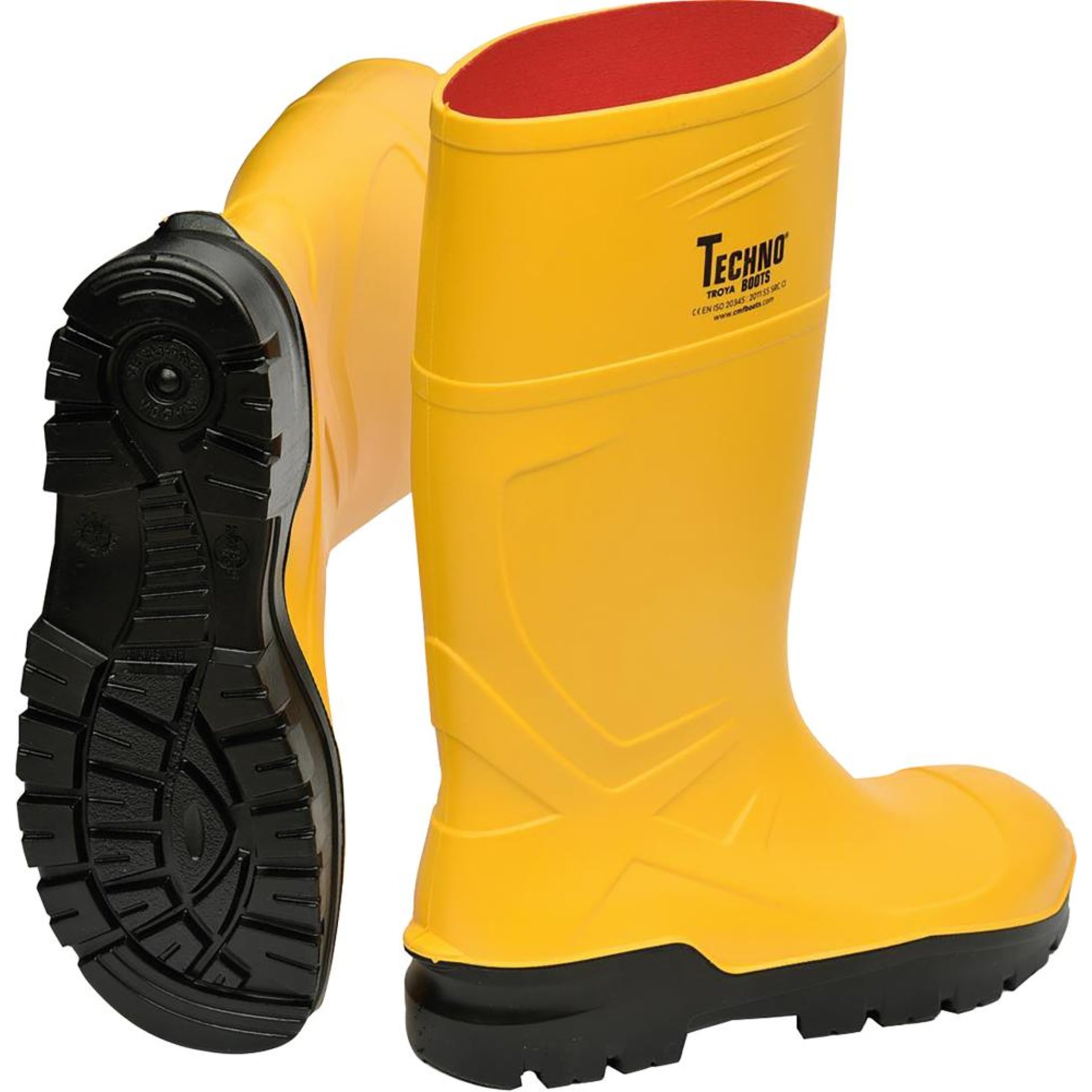 Stiefel 35332 Rönne PU,S5,gelb,Gr.43