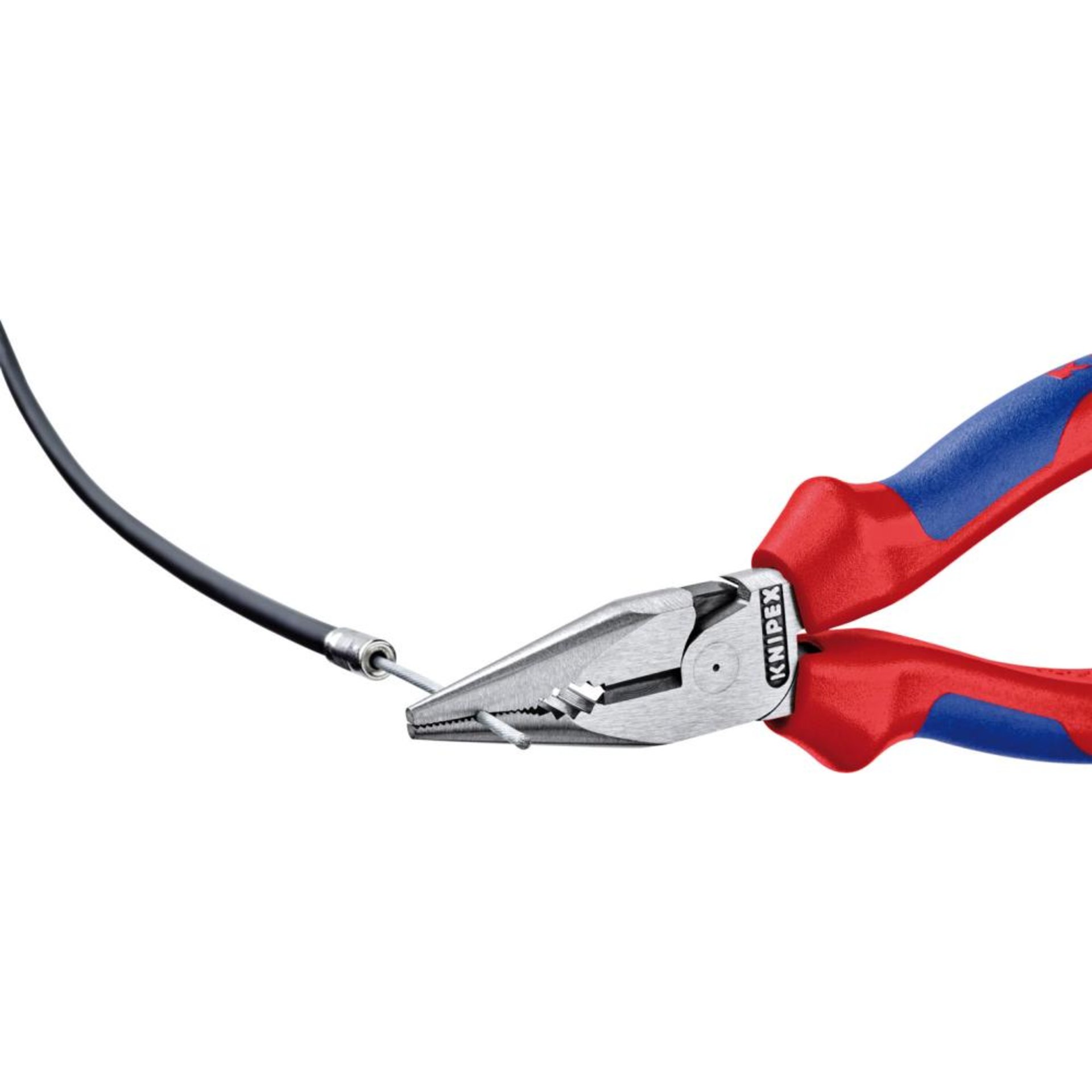Spitz-Kombinationszange poliert mit Mehrkomponenten-Griffen 145mm KNIPEX