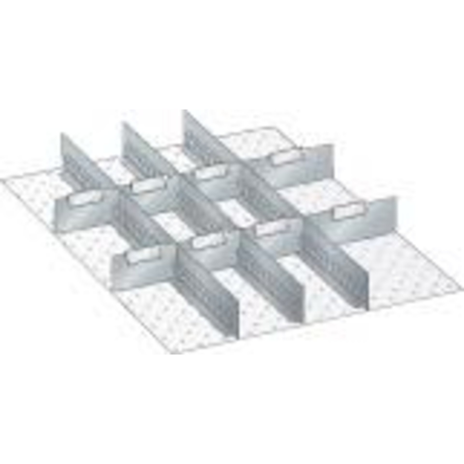 Schlitzwände-Set, 27 x 36, Schubladen-Einteilungsmaterial