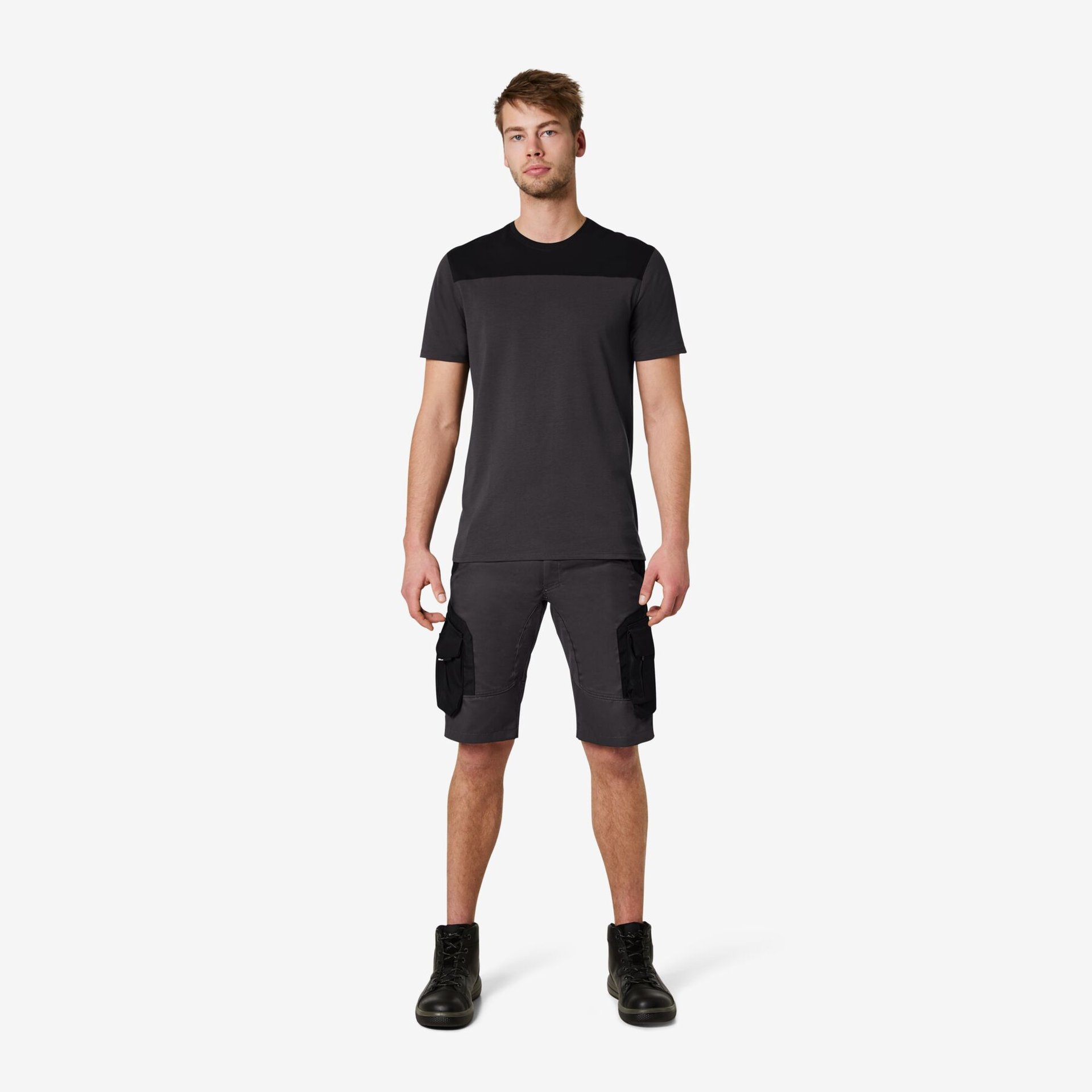 KNUT T-Shirt Herren anthrazit-schwarz 5XL