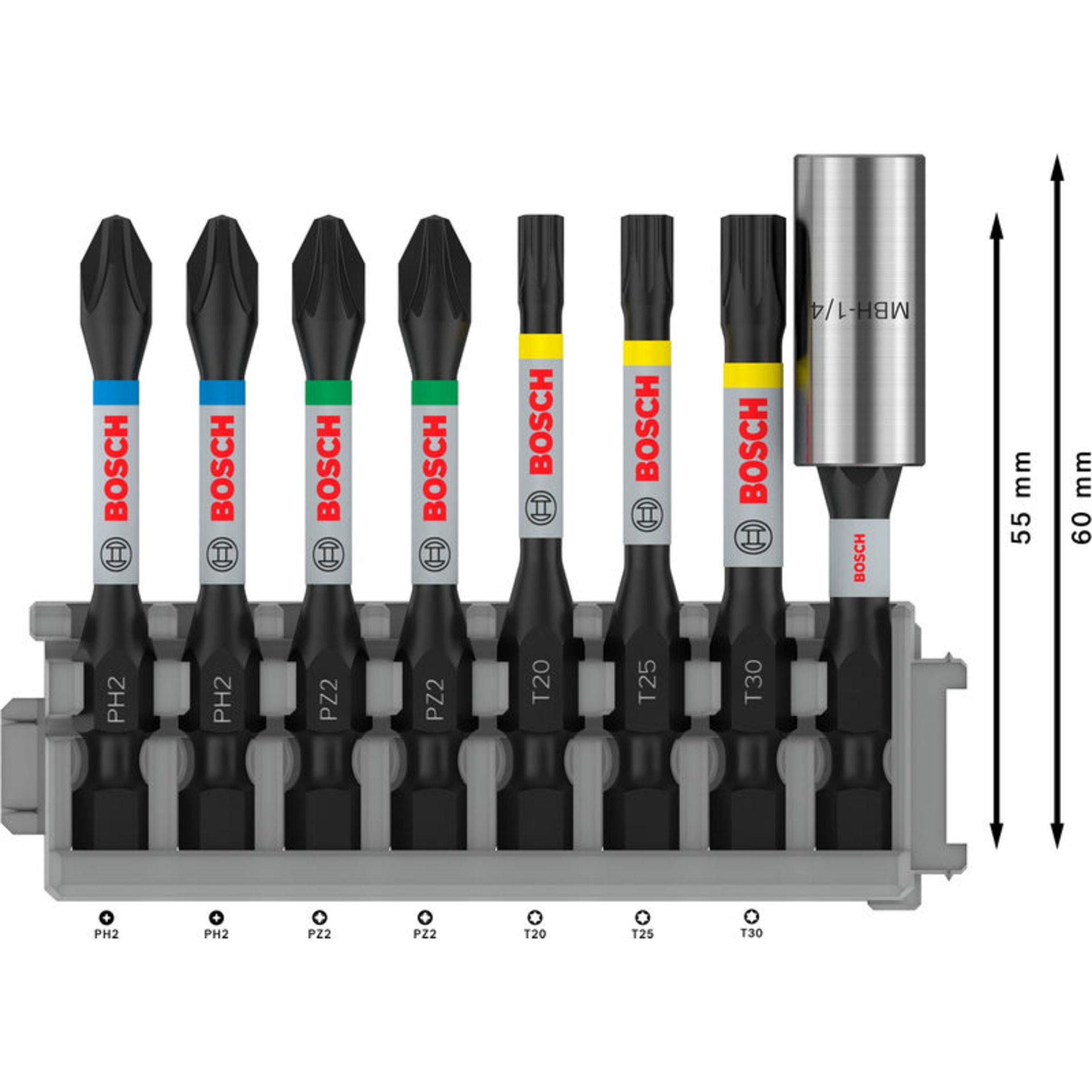 PRO Impact Set mit Standard-Bithalter und Pick and Click-Index, 8-tlg.