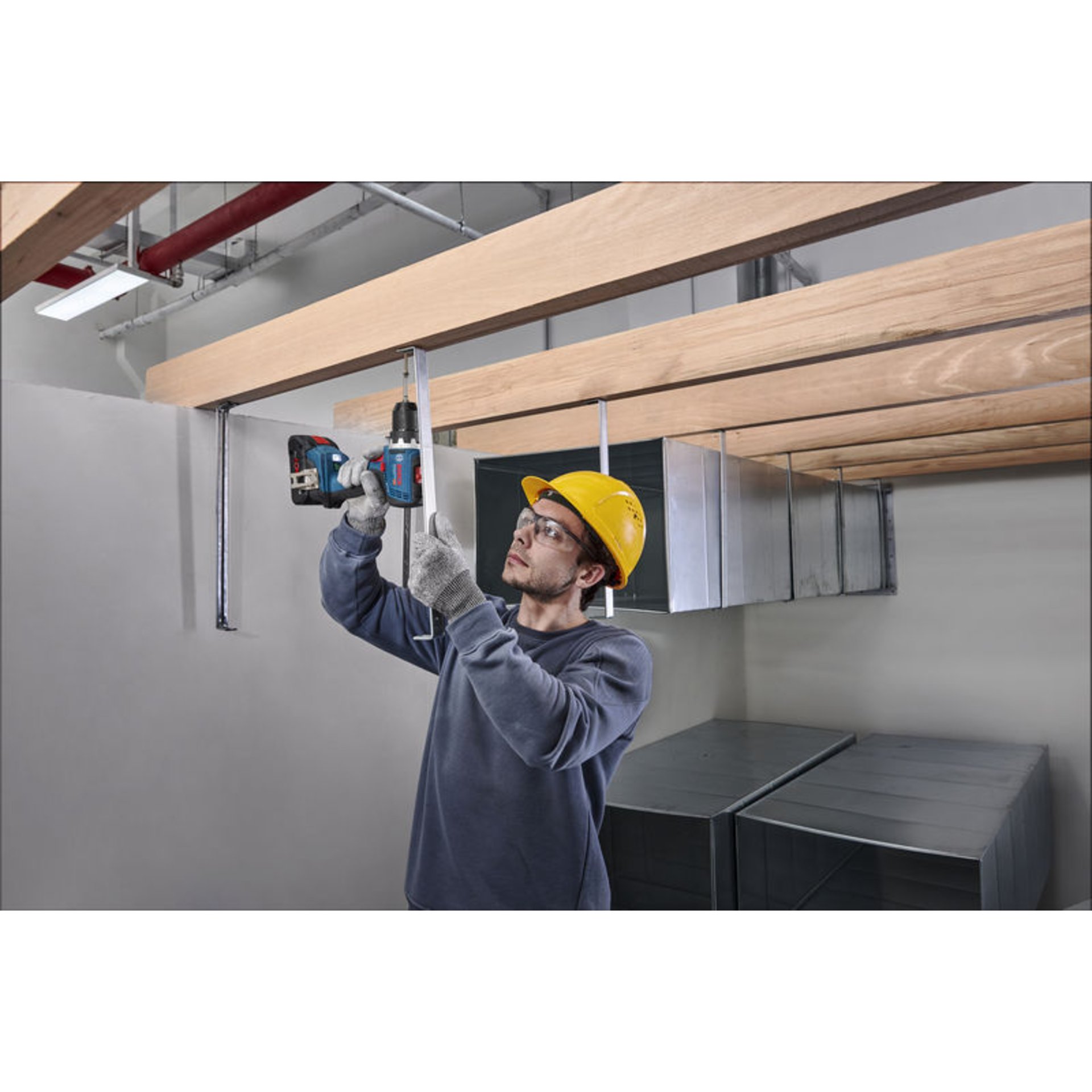 Combo Kit 18V-Set mit 3 Werkzeugen: GSR + GBH + GWS + 2x GBA 5.0 Ah + GAL 18V-40
