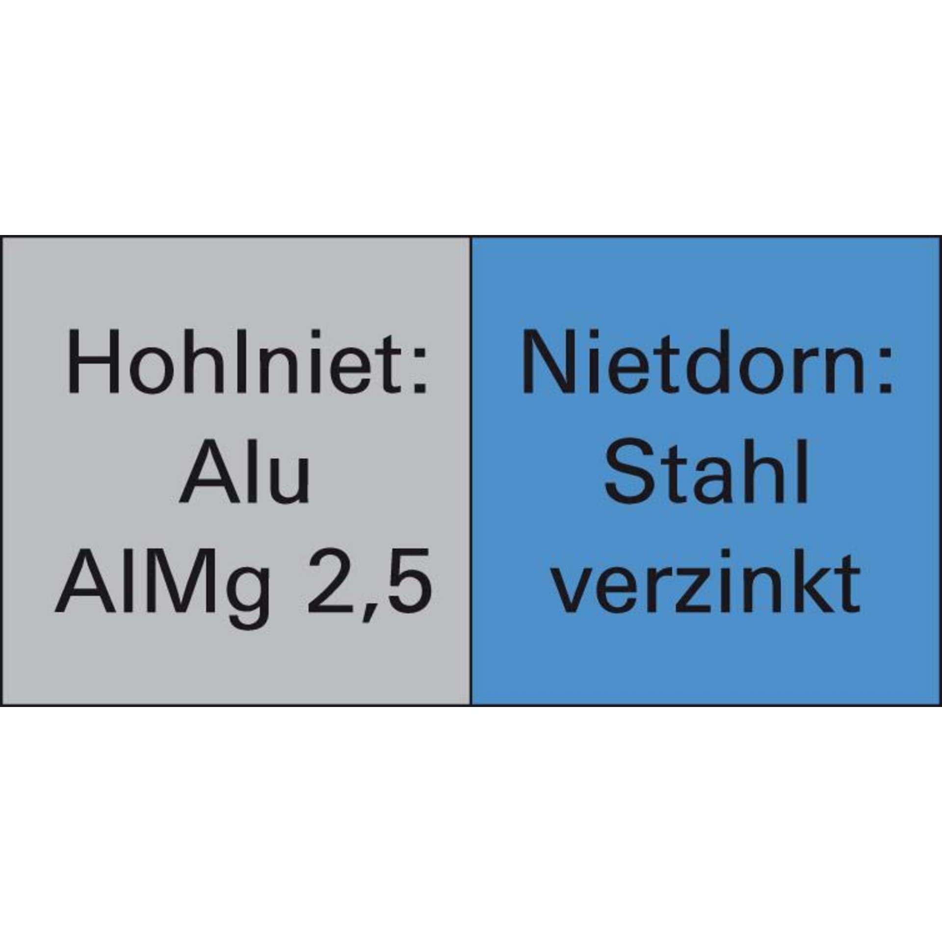 Blindniet PolyBulb Alu/Stahl Flachrundkopf 4,8x11mm GESIPA