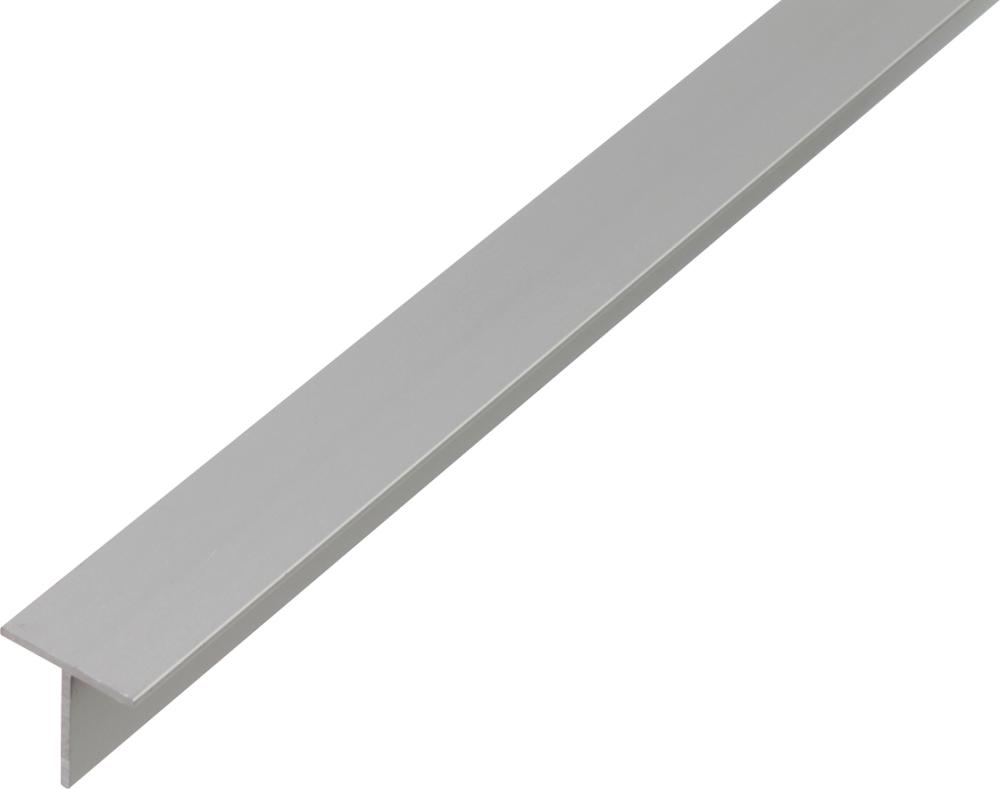 GAH Alberts T-Profil, glatt, L1.000,B 15xH15mm, Aluminium silberfarbig