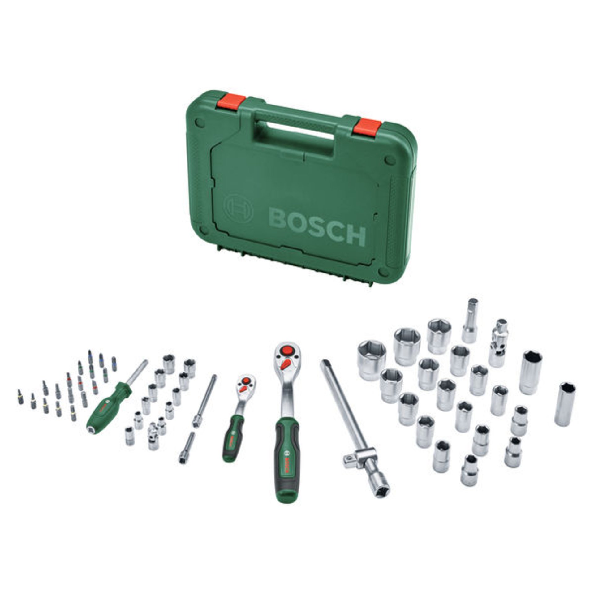 Handwerkzeuge 1/4"- + 1/2"-Ratschen-Set