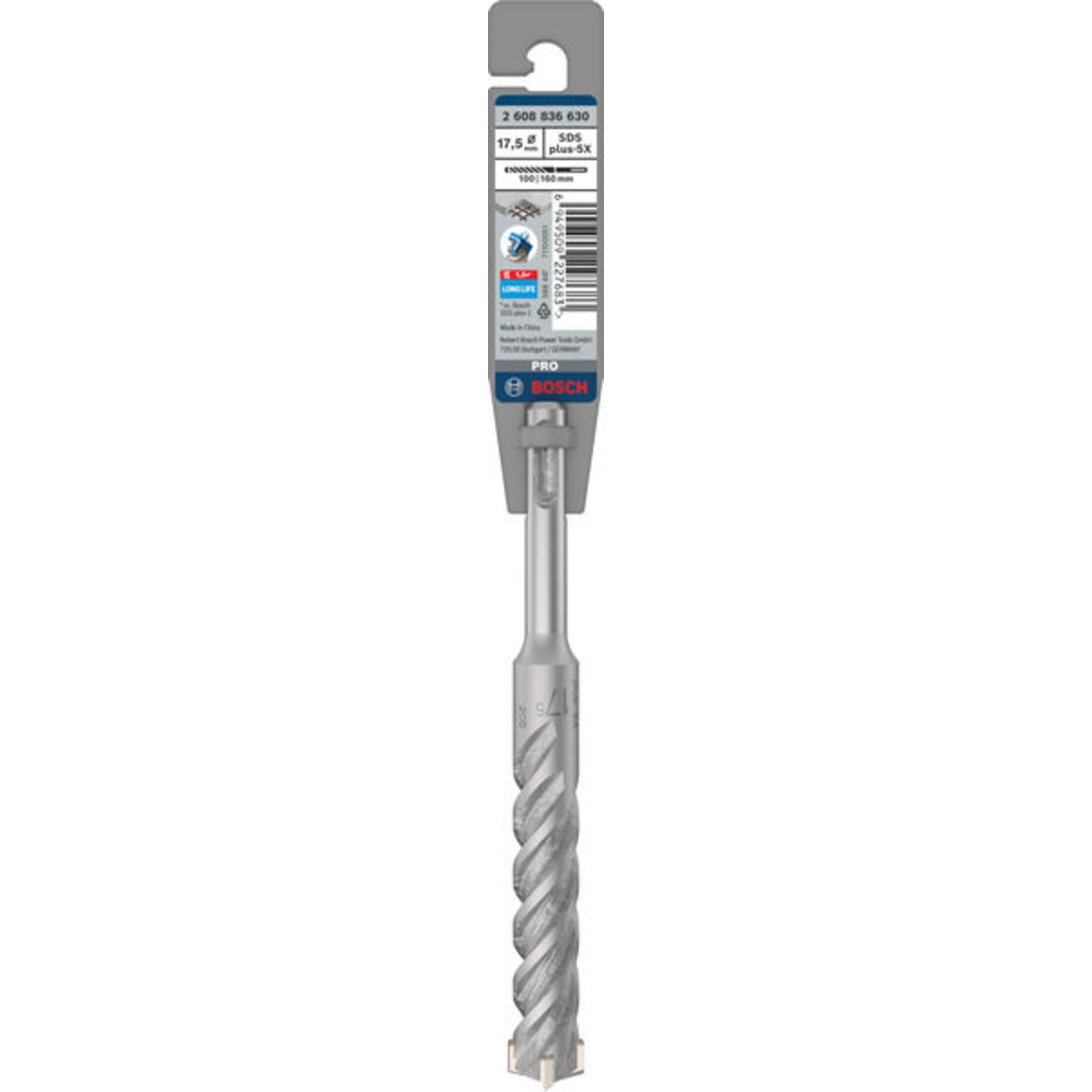 PRO SDS plus-5X Hammerbohrer, 17,5 x 100 x 160 mm