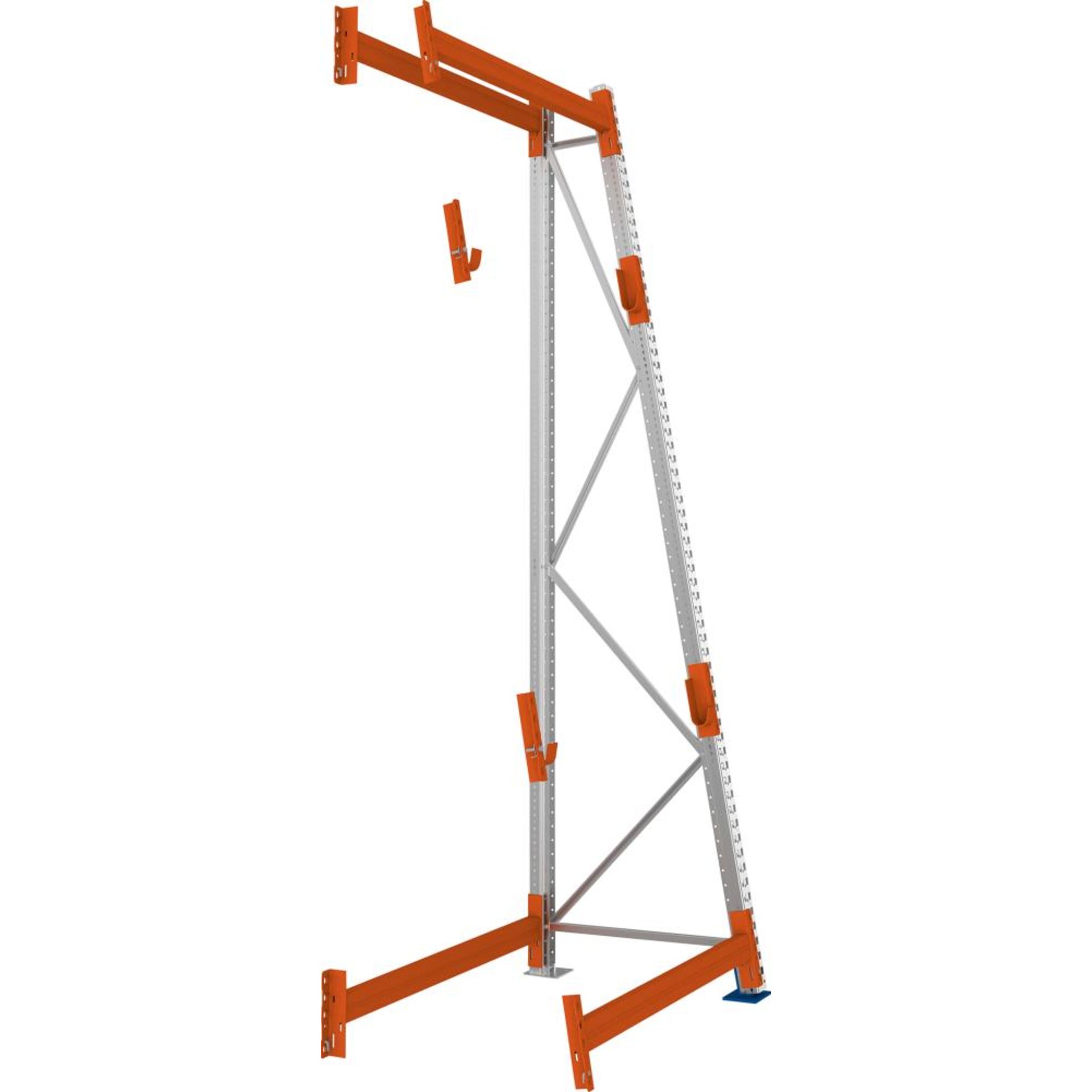 A Ständer Kabeltrommel B1300xT900xH3300 mm Anbaufeld verzinkt Feldlast 1500kg