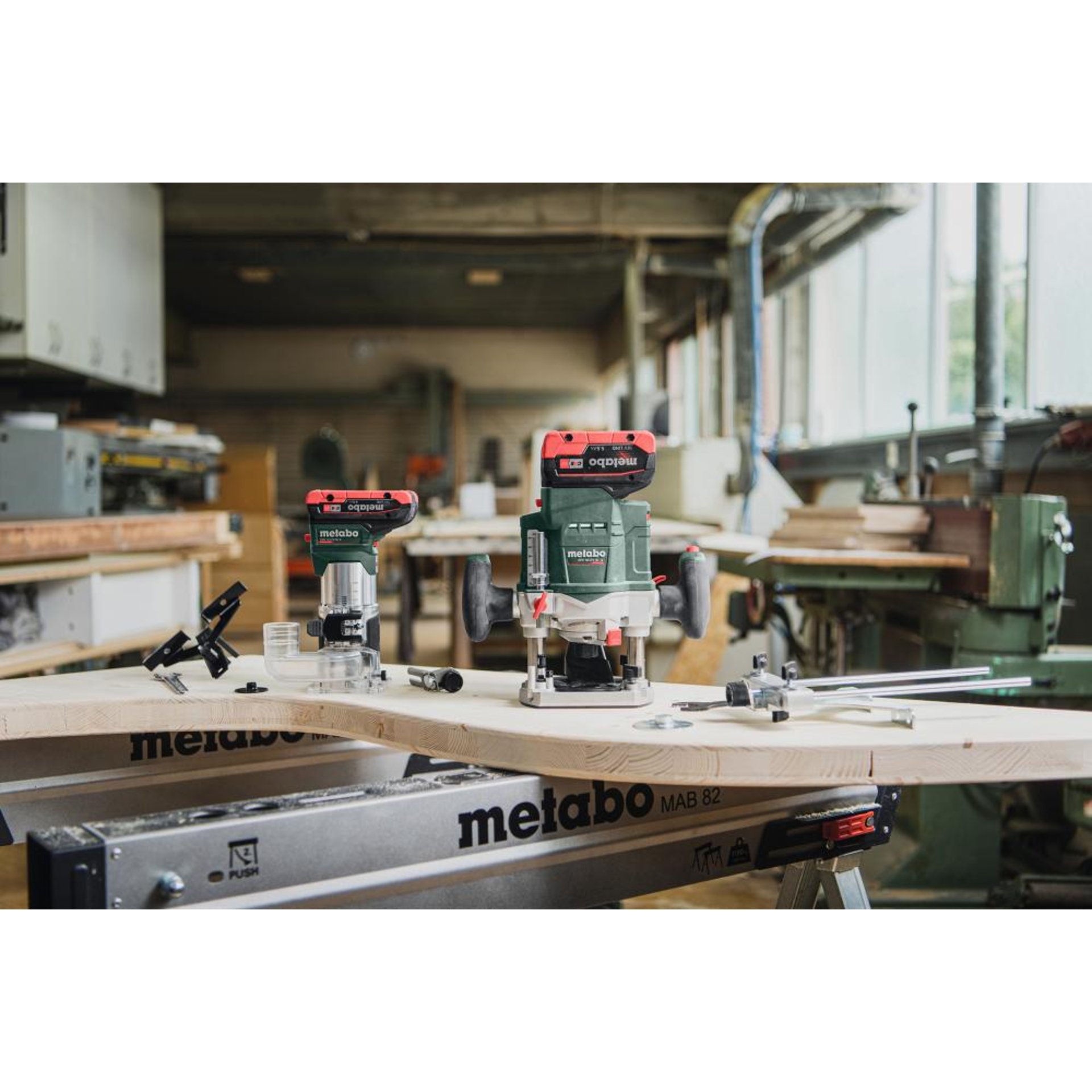 Akku-Oberfraese OFV 18 LTX BL 12 Metabo ohne Akku ohne Ladegerät metaBOX