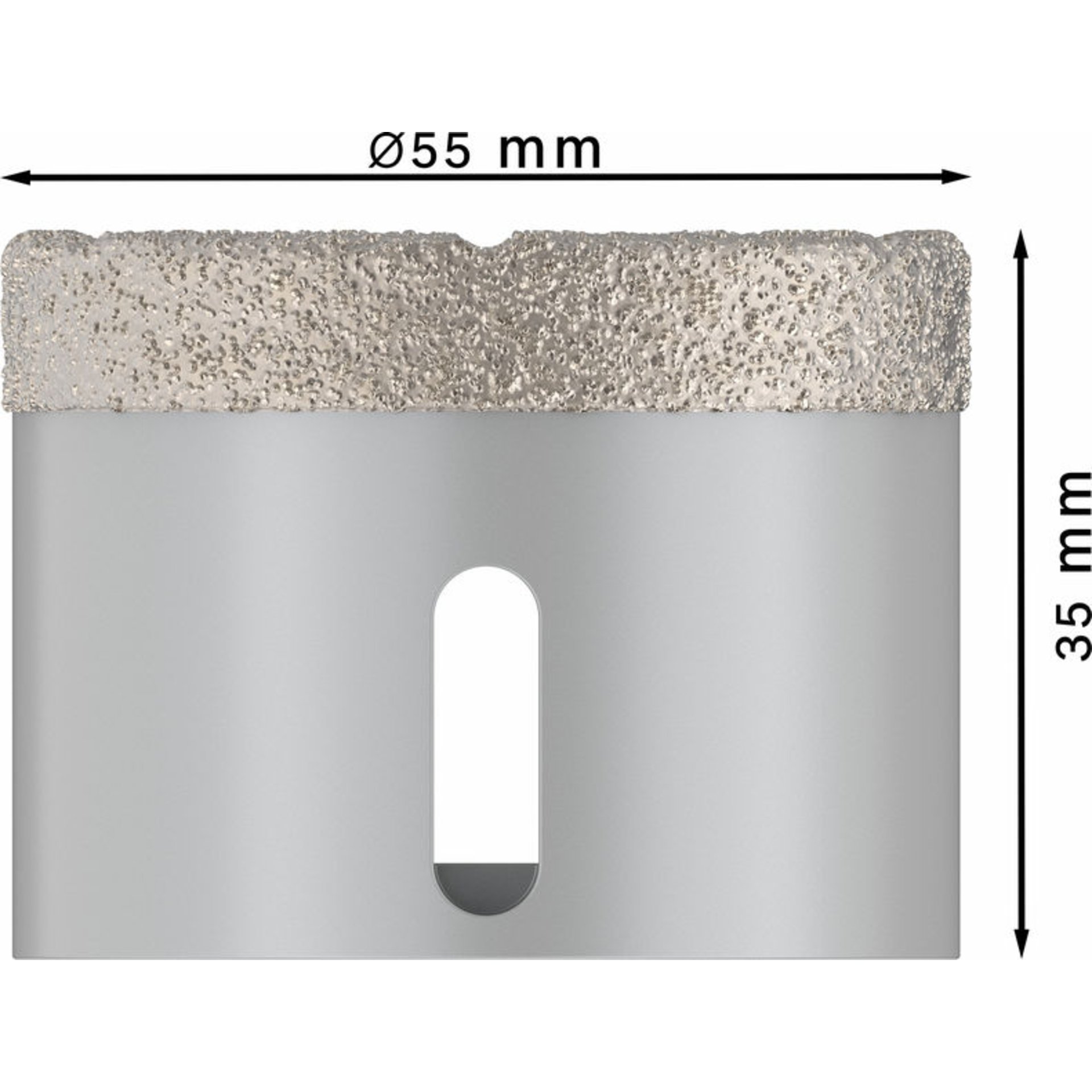 PRO Ceramic dry Trockenbohrkrone, 55 x 35 mm, X-Lock