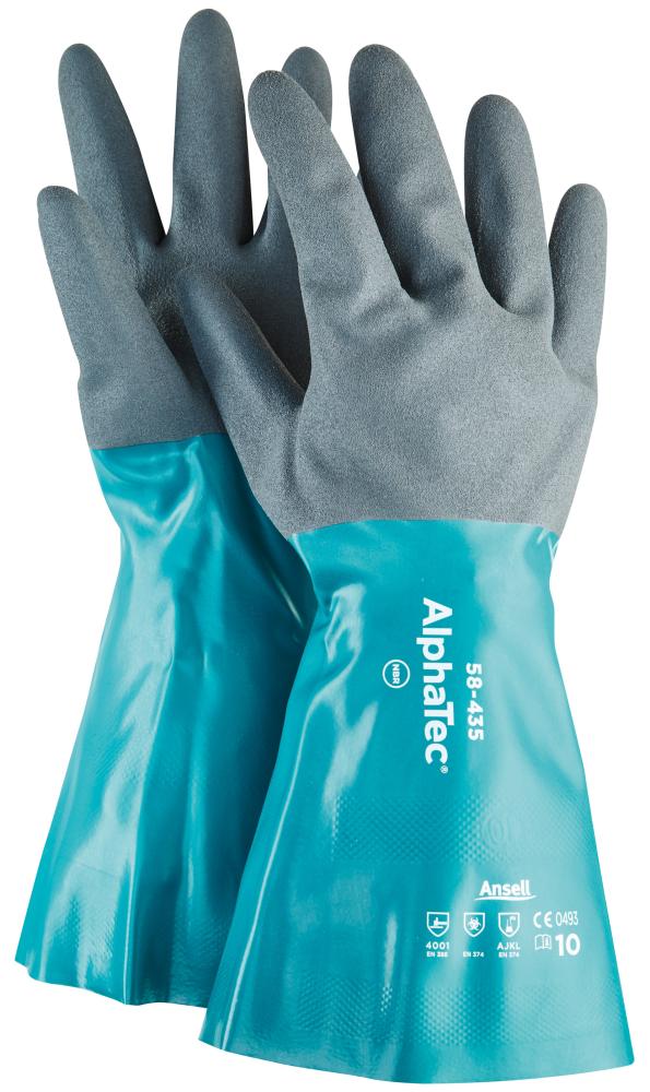 Ansell Chemikalien Schutzhandschuh AlphaTec 58-435 Kat. III grün Größe 11 Ansell Chemikalien Schutzhandschuh AlphaTec 58-435 Kat. III grün Größe 11