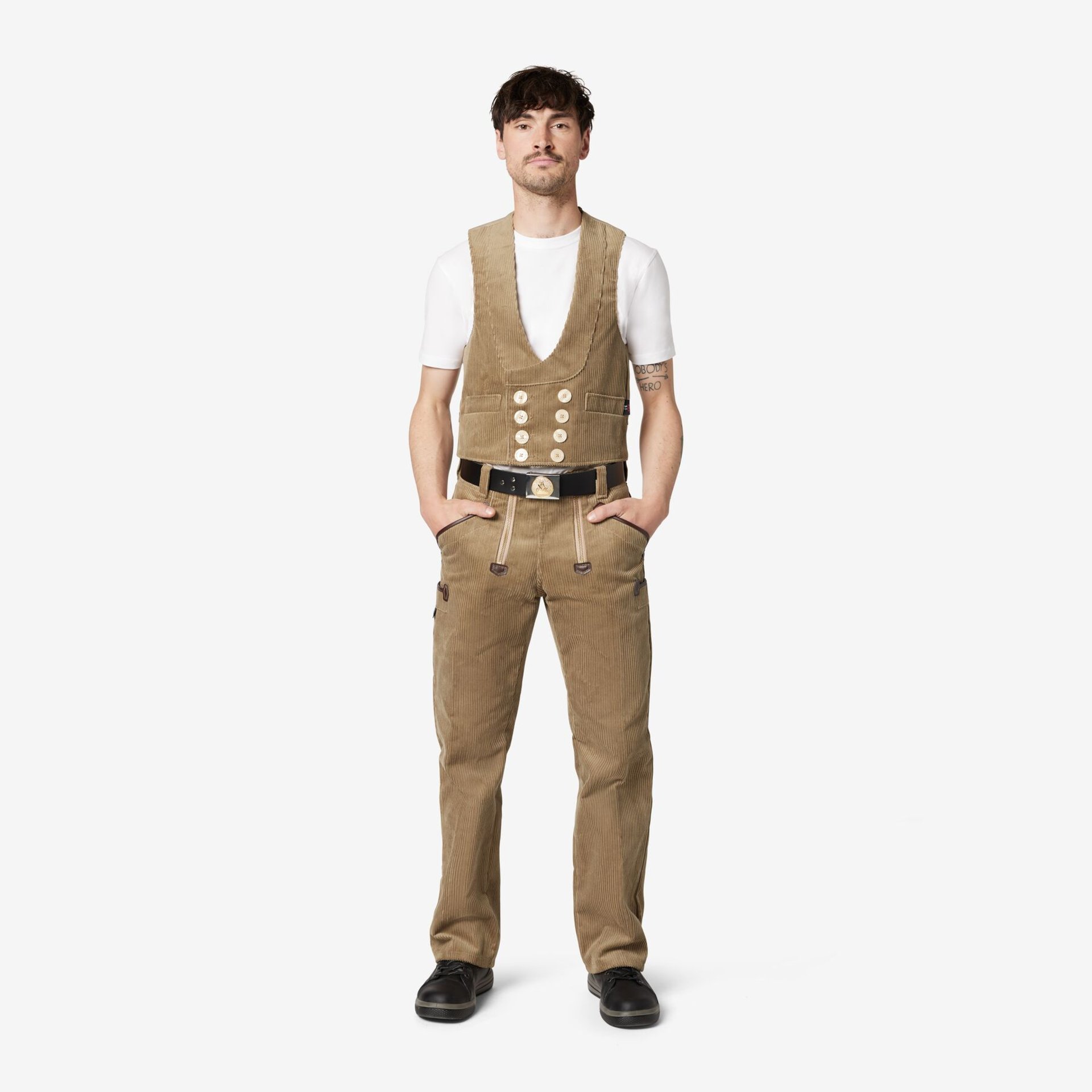 EMIL Zunftweste Trenkercord beige 102