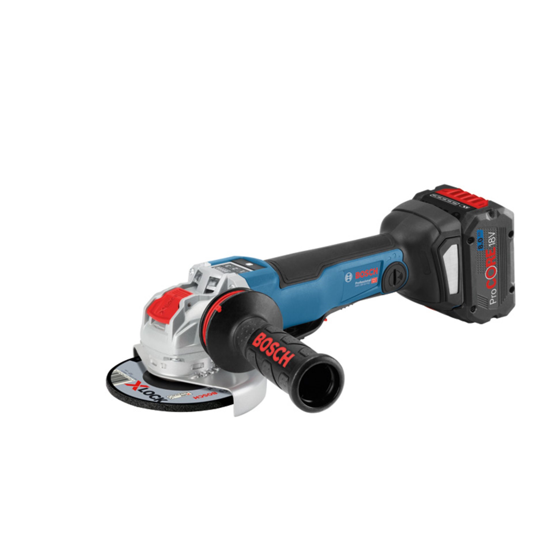 Akku-Winkelschleifer mit X-LOCK GWX 18V-10 PSC in L-BOXX