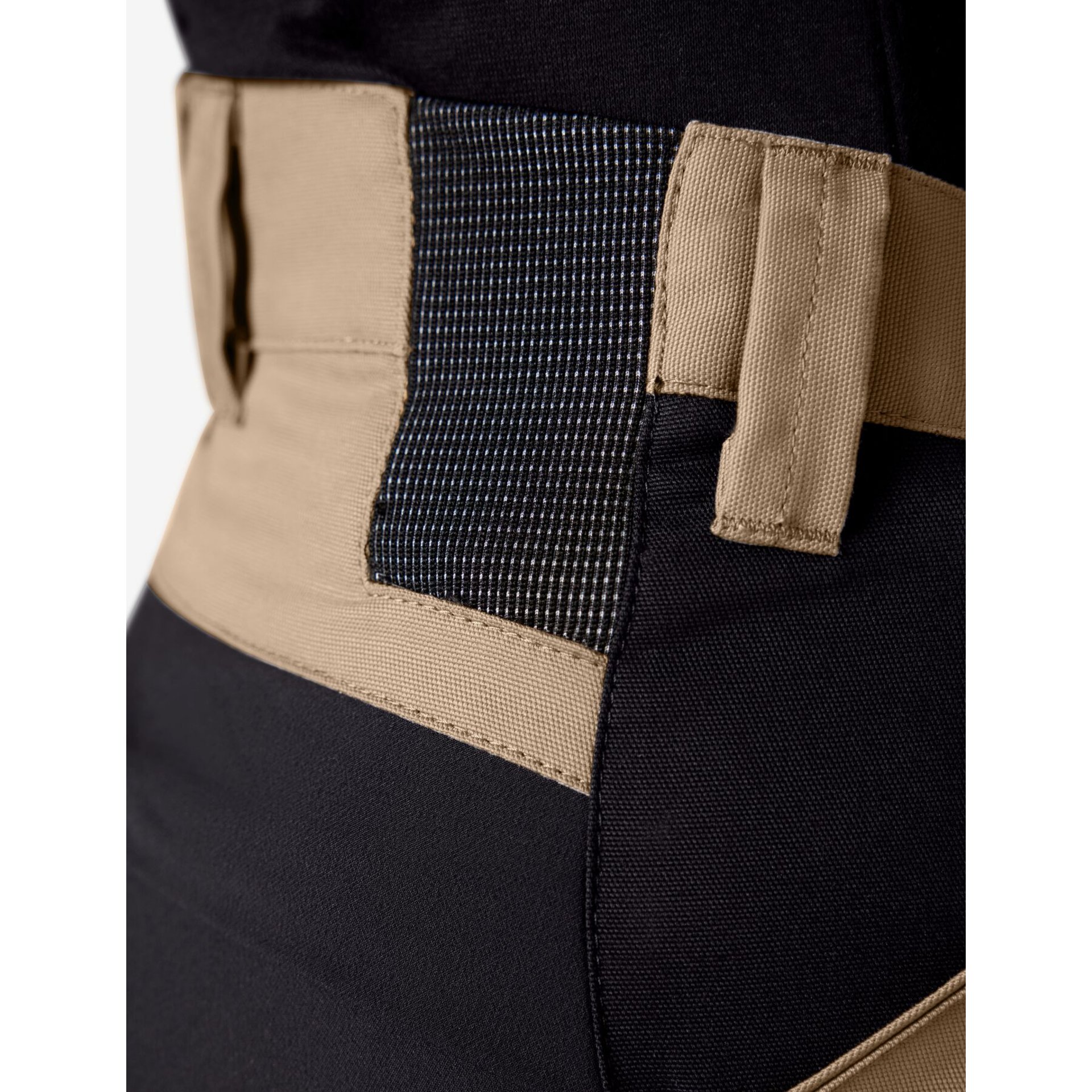 LEO Arbeitshose elastisch beige-schwarz 88