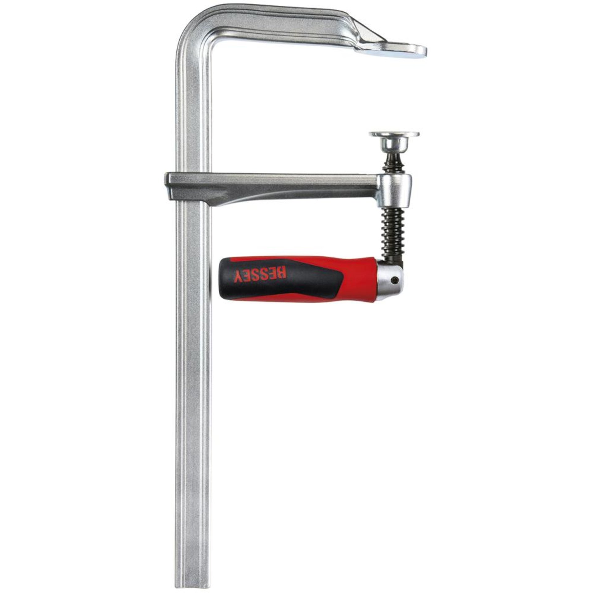 Schraubzwinge Ganzstahl mit 2-Komponenten-Heft 250x120mm Klappgriff Bessey