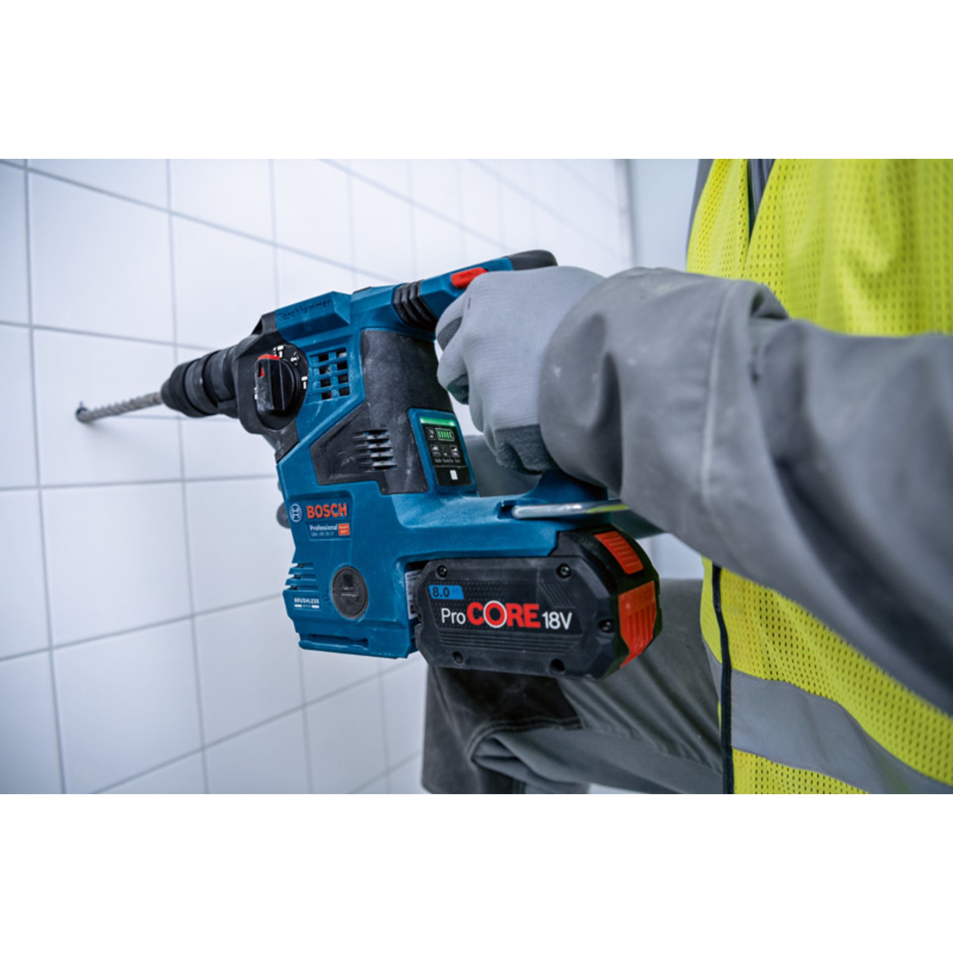 Akku-Bohrhammer mit SDS plus GBH 18V-28 CF in L-BOXX