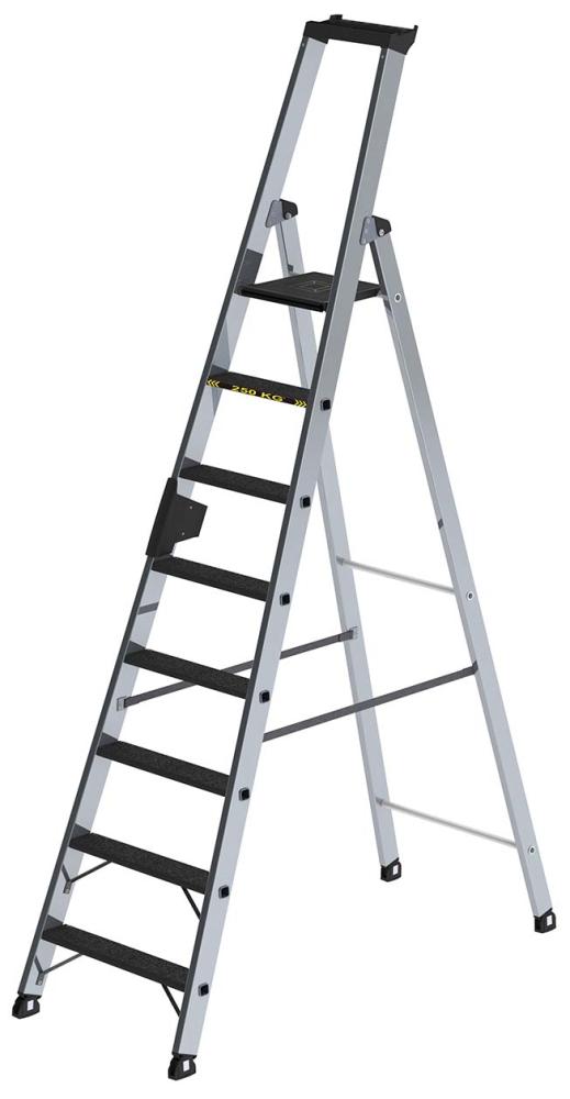Alu-Stehleiter 250kg m.clip-step R13, 8 Stufen