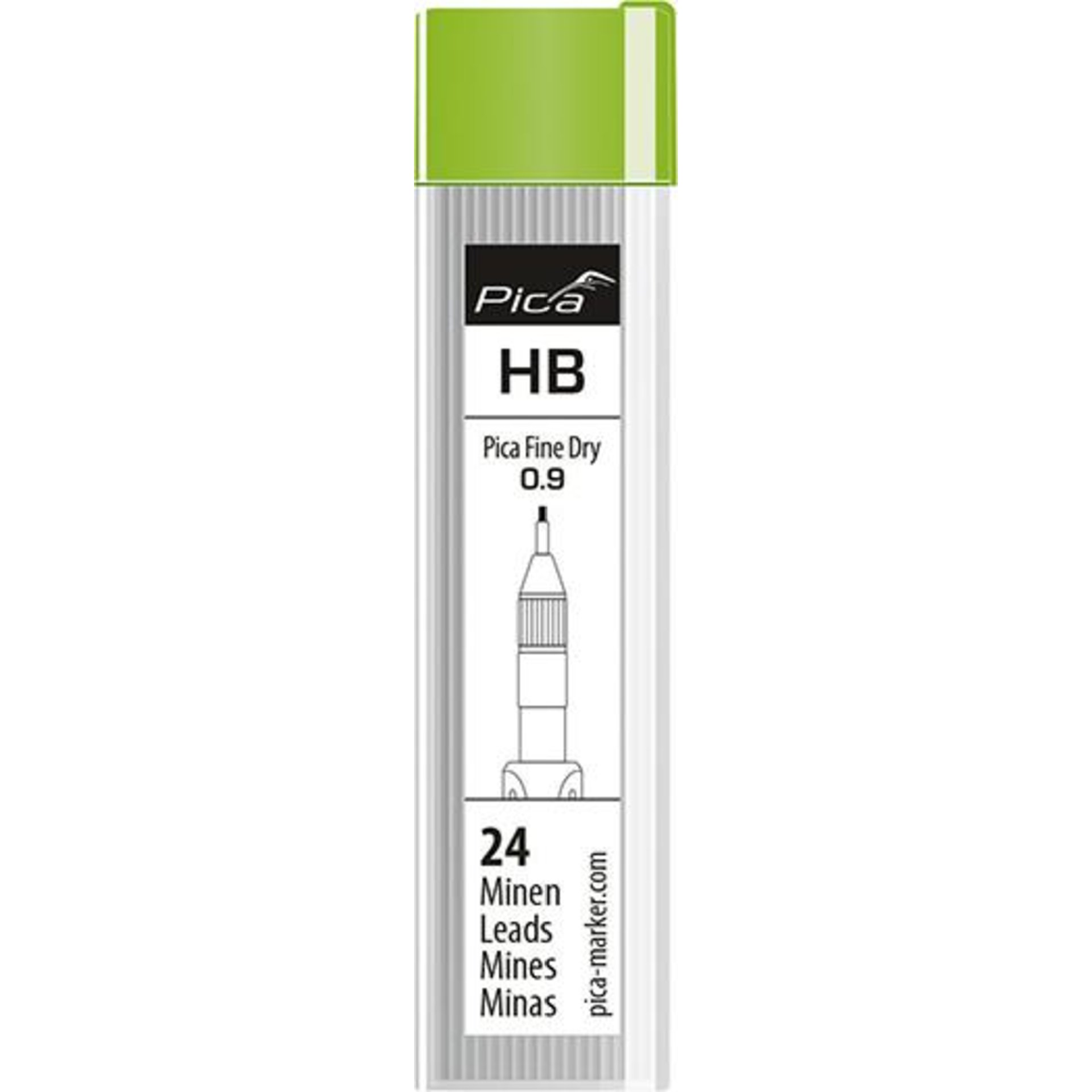 Pica Marker Fine Dry Graphit-Minenset H (24 St.) Pica