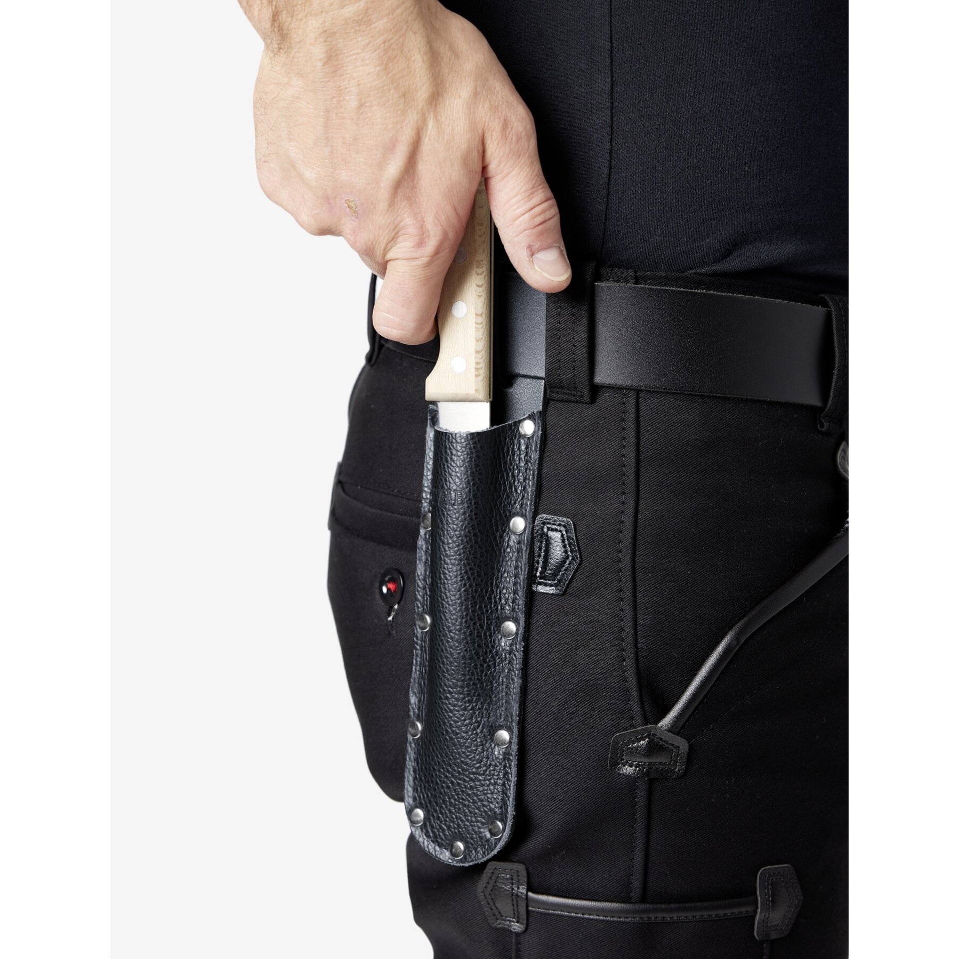 HENRIK Messertasche Lang schwarz