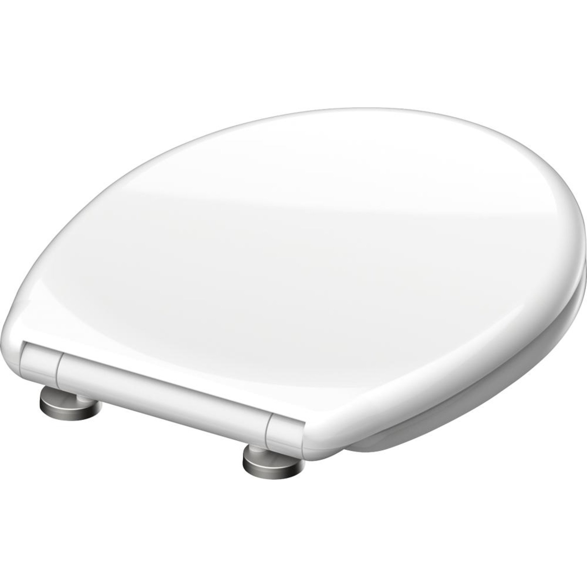 Duroplast WC-Sitz WHITE, mit Absenkautomatik und mit Absenkautomatik und Schnellverschluss