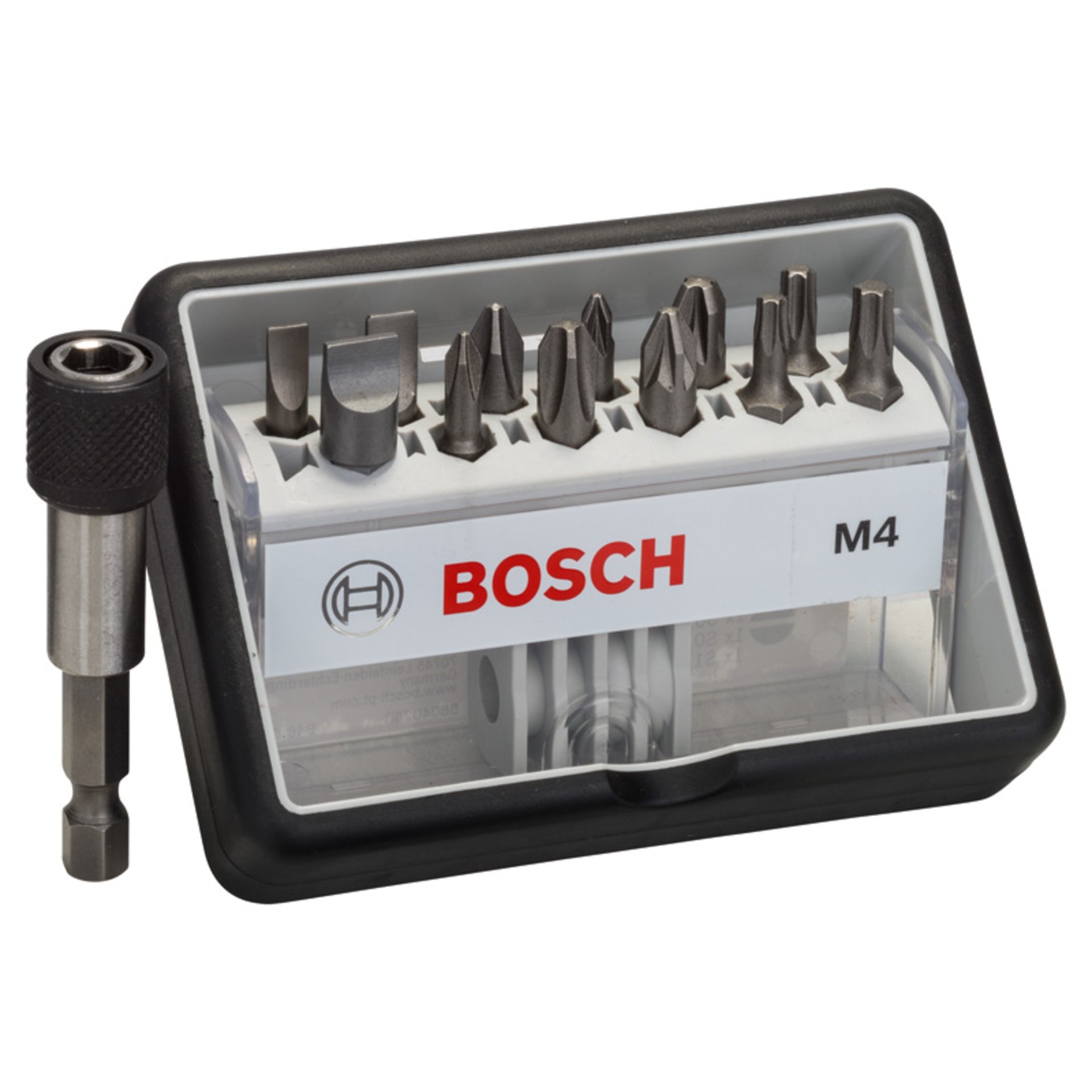 12+1-tlg. Schrauberbit-Set, Robust Line, M PH/PZ/T/S, Extra Hard-Ausführung