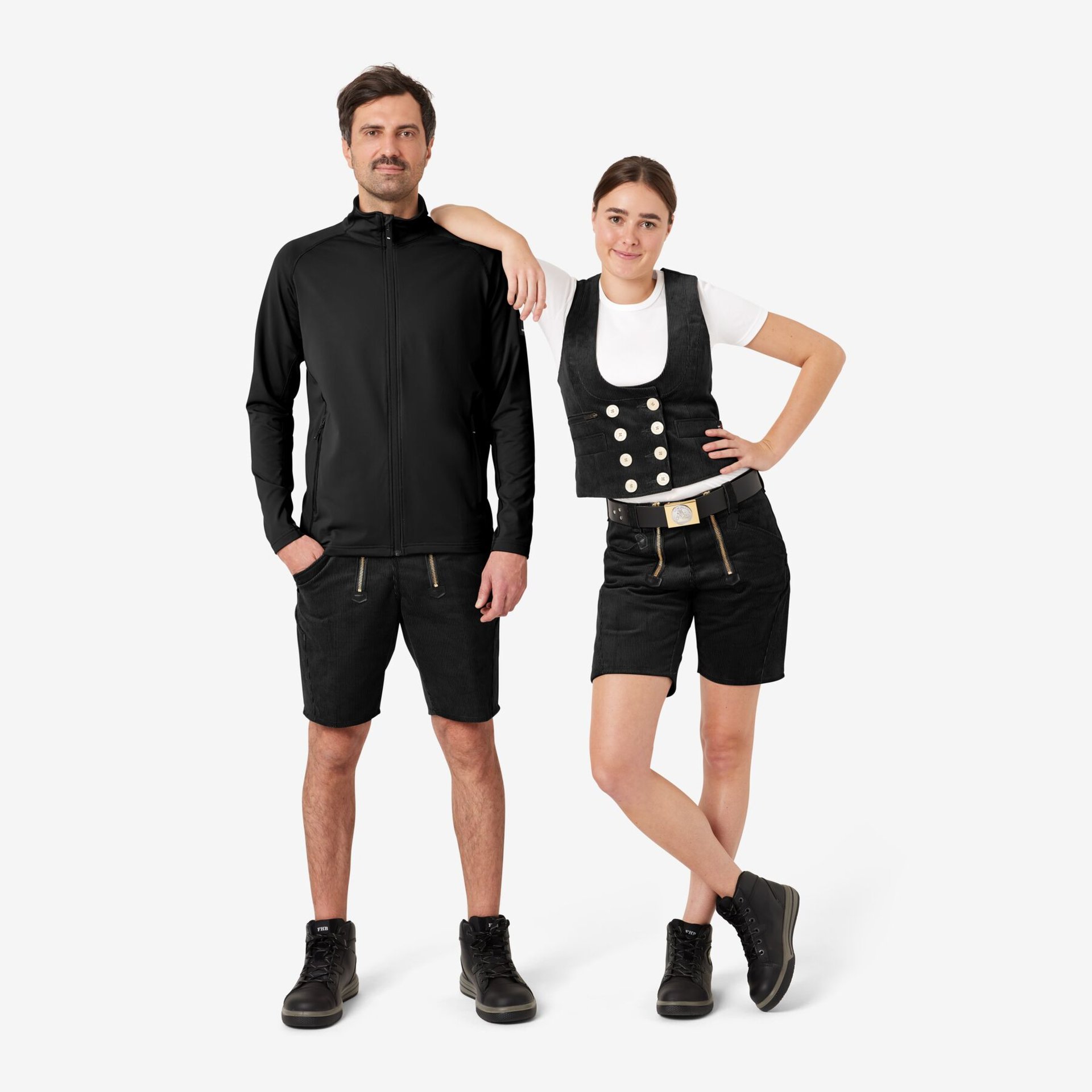 HANS Zunft-Shorts Genuacord schwarz 62