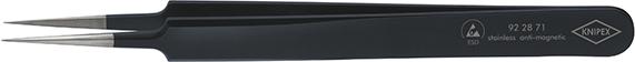 Knipex Pinzette ESD Nadelform 110mm schwarz