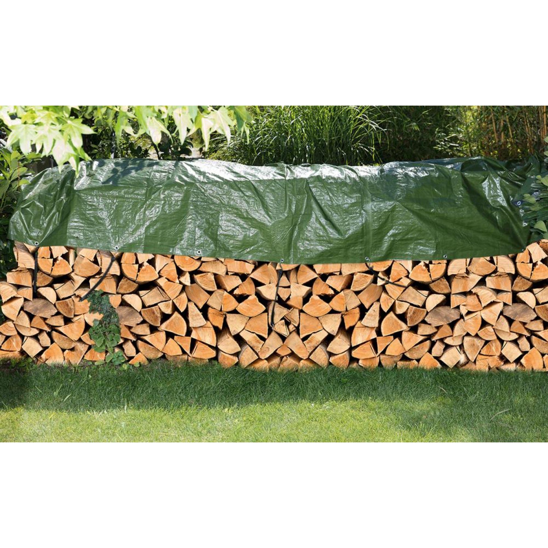 Gewebe-Abdeckplane 1,5 x 6 m 140g/m² grün