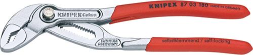 Knipex Wasserpumpenzange Cobra 8703180 mit Kunststoff-Griffen 180mm