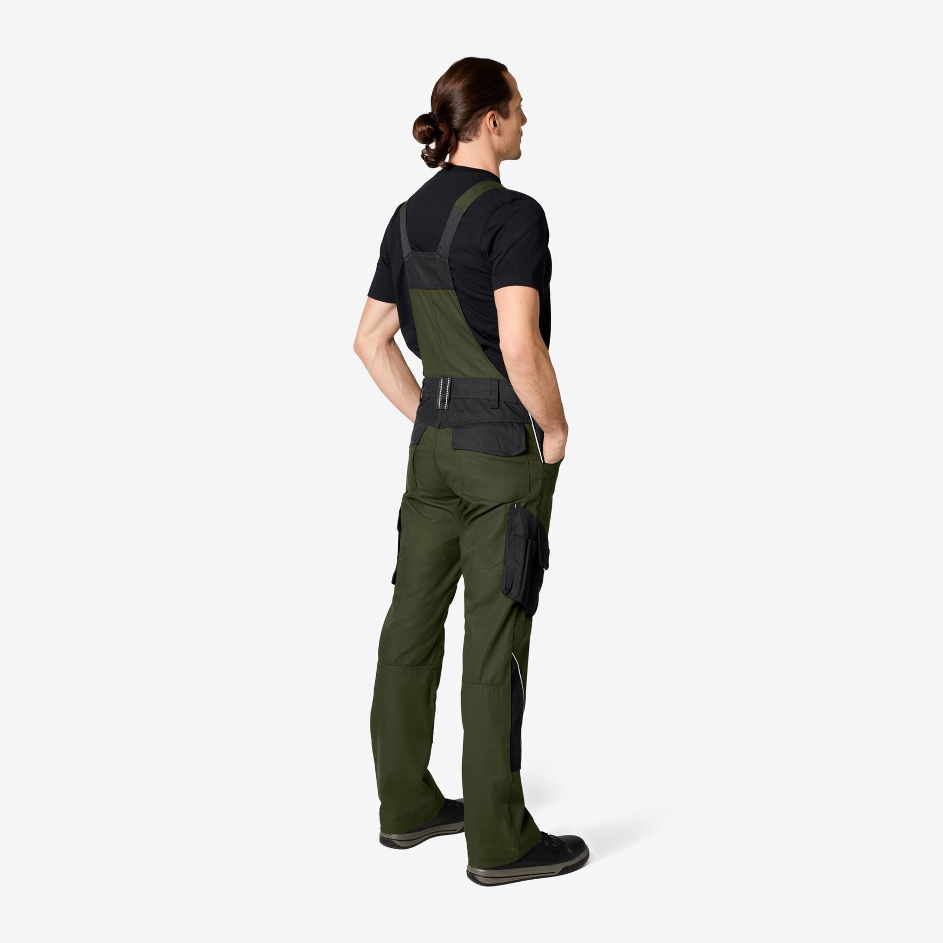 ECKHARD Latzhose oliv-schwarz 60
