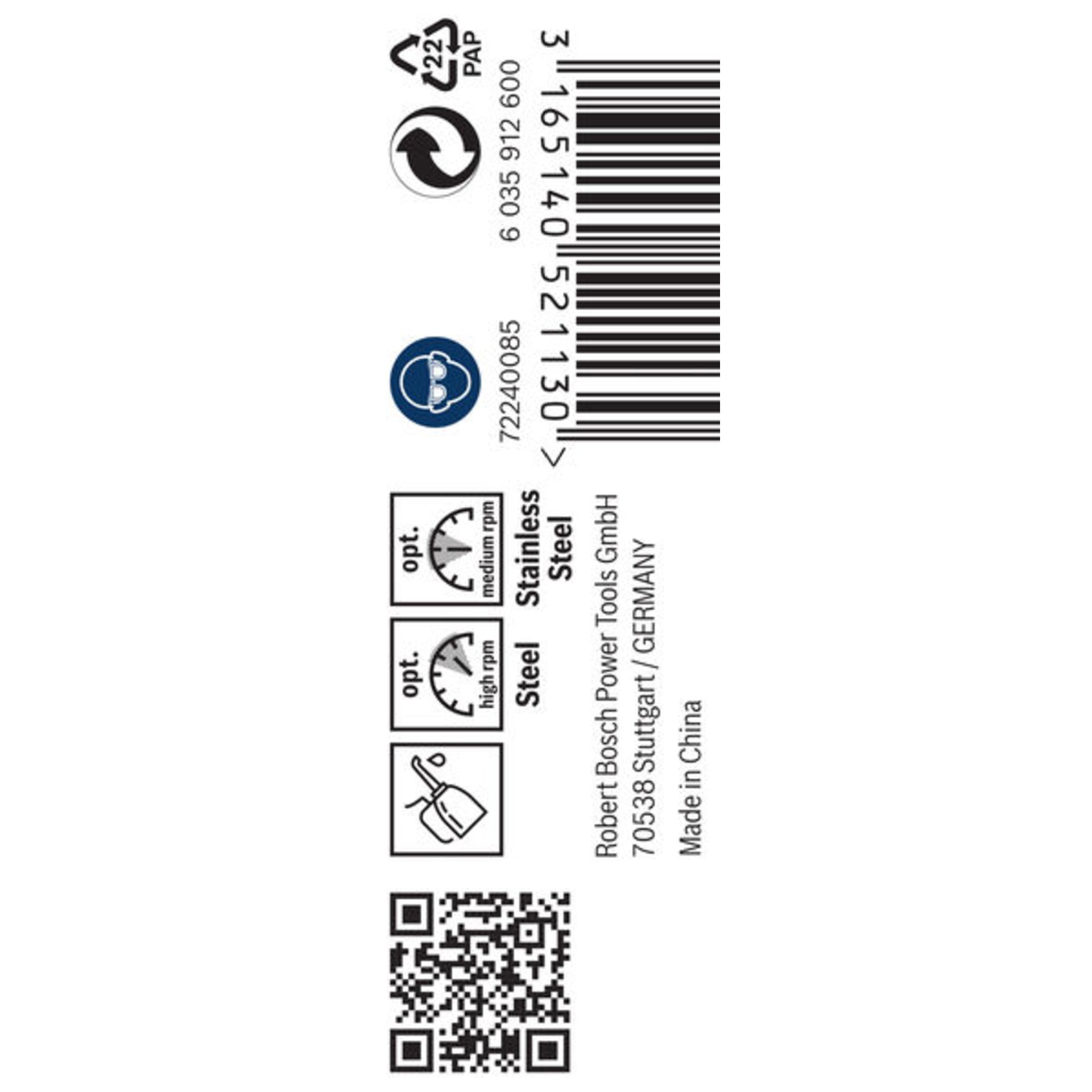 PRO Stainless Steel HSS-Co Spiralbohrer, 3,3 x 36 x 65 mm, 10-tlg.