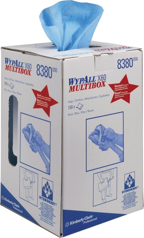 WYPALL X60 Wischtücher 24,5x42cm hellblau 150Bl.