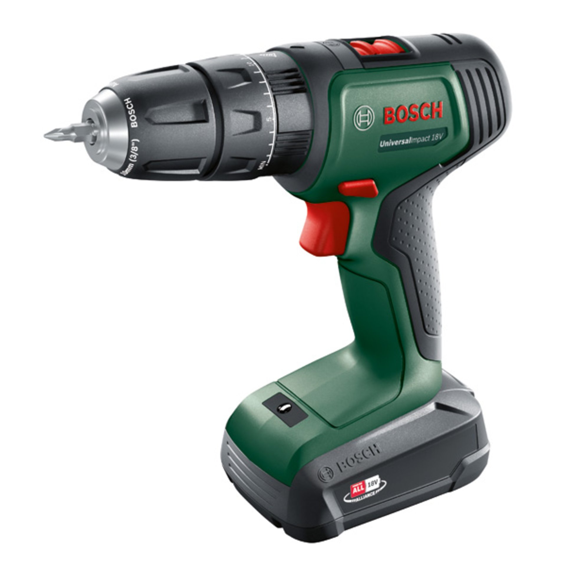 Akku-Bohrschrauber UniversalImpact 18V, 1 x Akku PBA 18V 1.5Ah, Tragekoffer