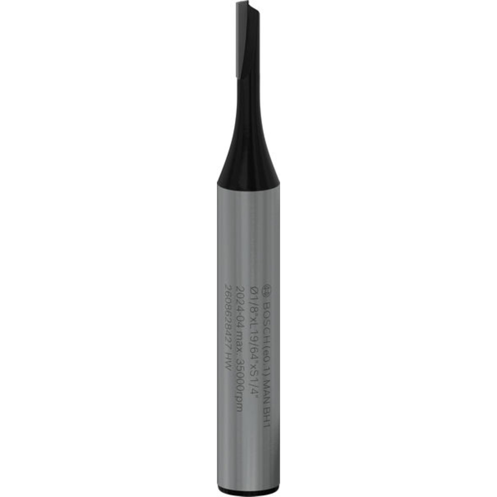 PRO Nutfräser, einschneidig, Ø 1/8" x L 19/64", Schaft 1/4"