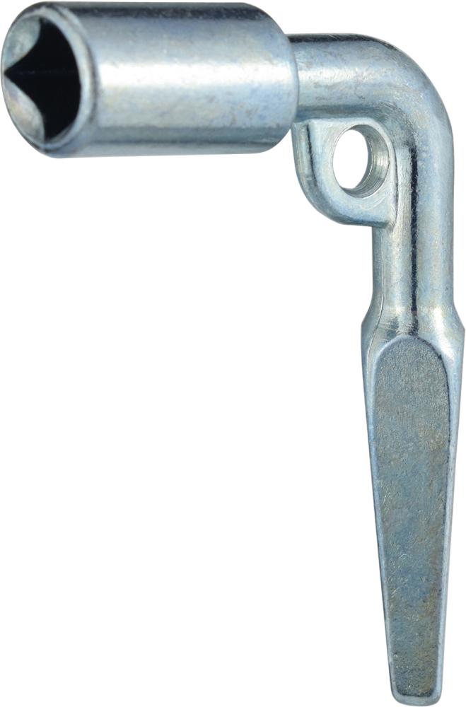 Bever Tür-Neubauschlüssel, gekröpft, 714, konisch, VK-Dorn 7-10mm, Temperg. vernickelt