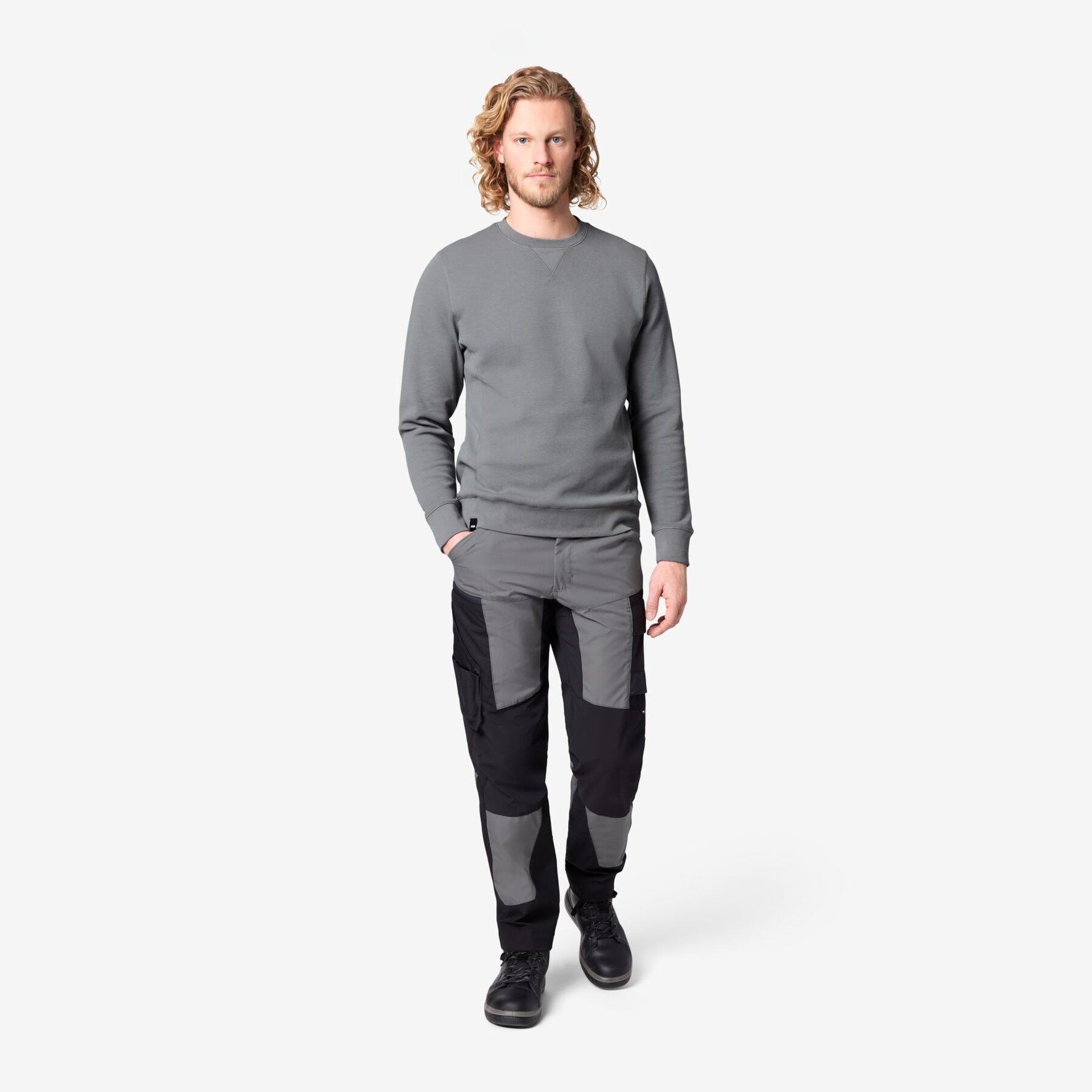 MIO Arbeitshose elastisch grau-schwarz 26