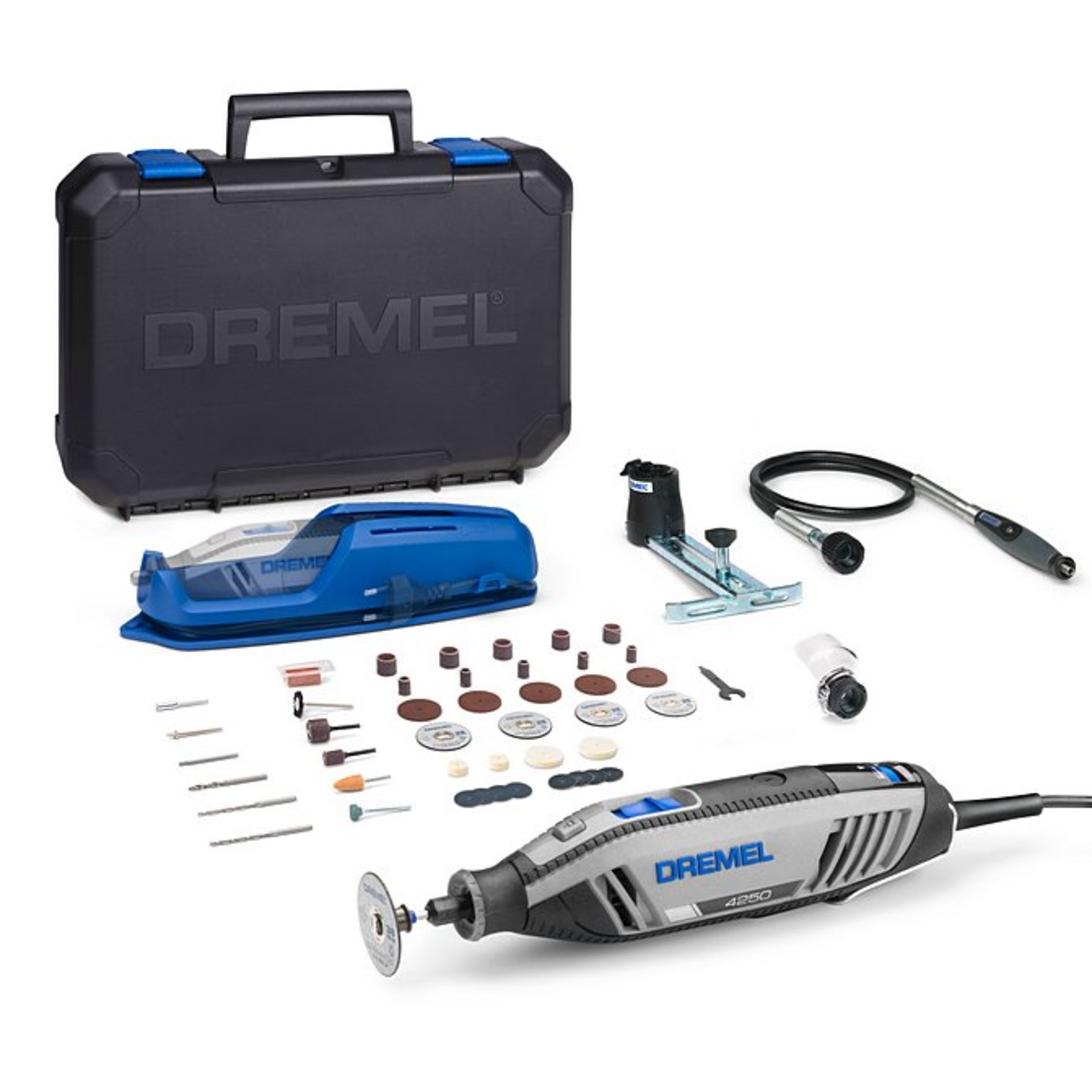 DREMEL® 4250, Multifunktionswerkzeug, 45 Zubehöre, 3 Vorsatzgeräte