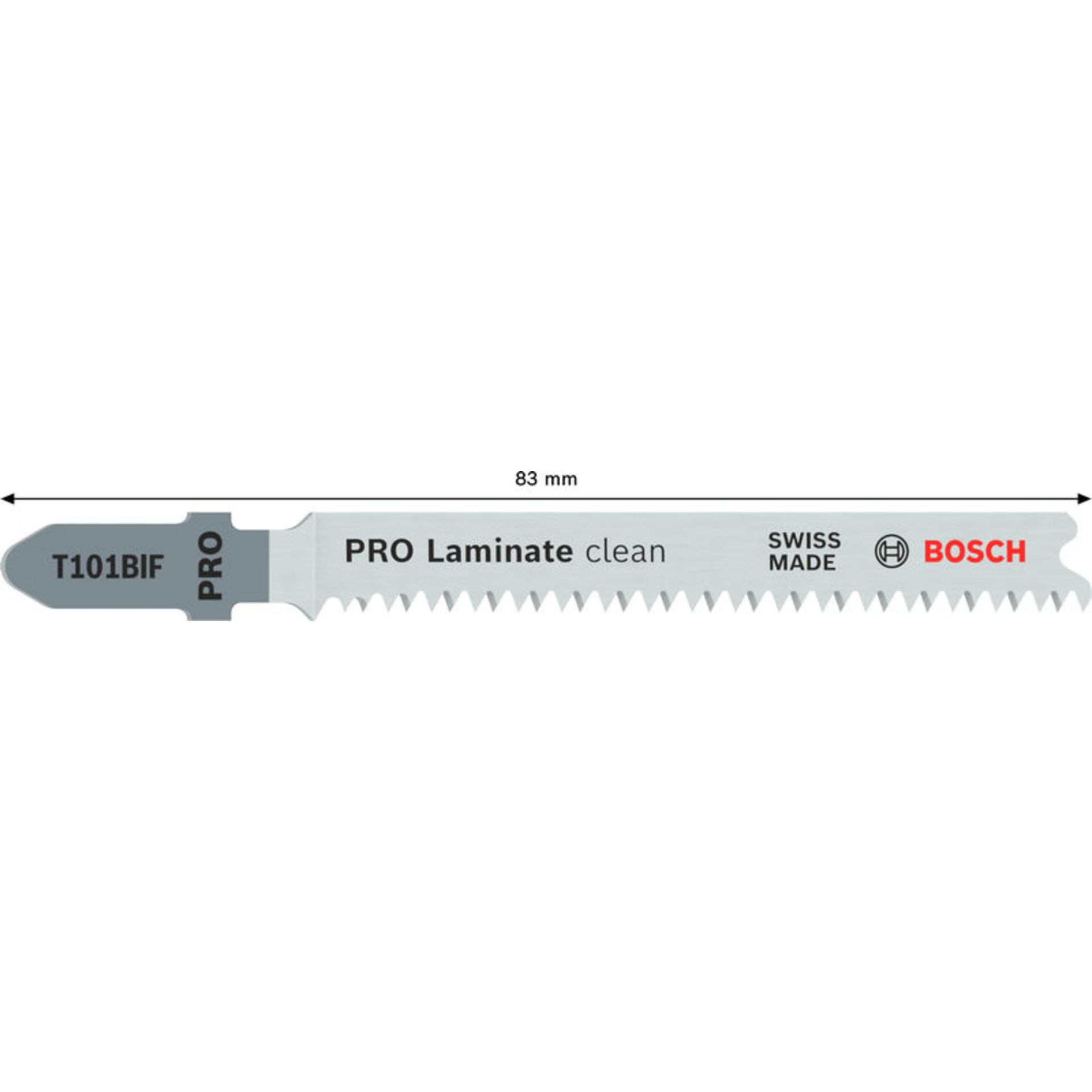 PRO Laminate clean T101BIF Stichsägeblatt, 83 mm, 5-tlg.