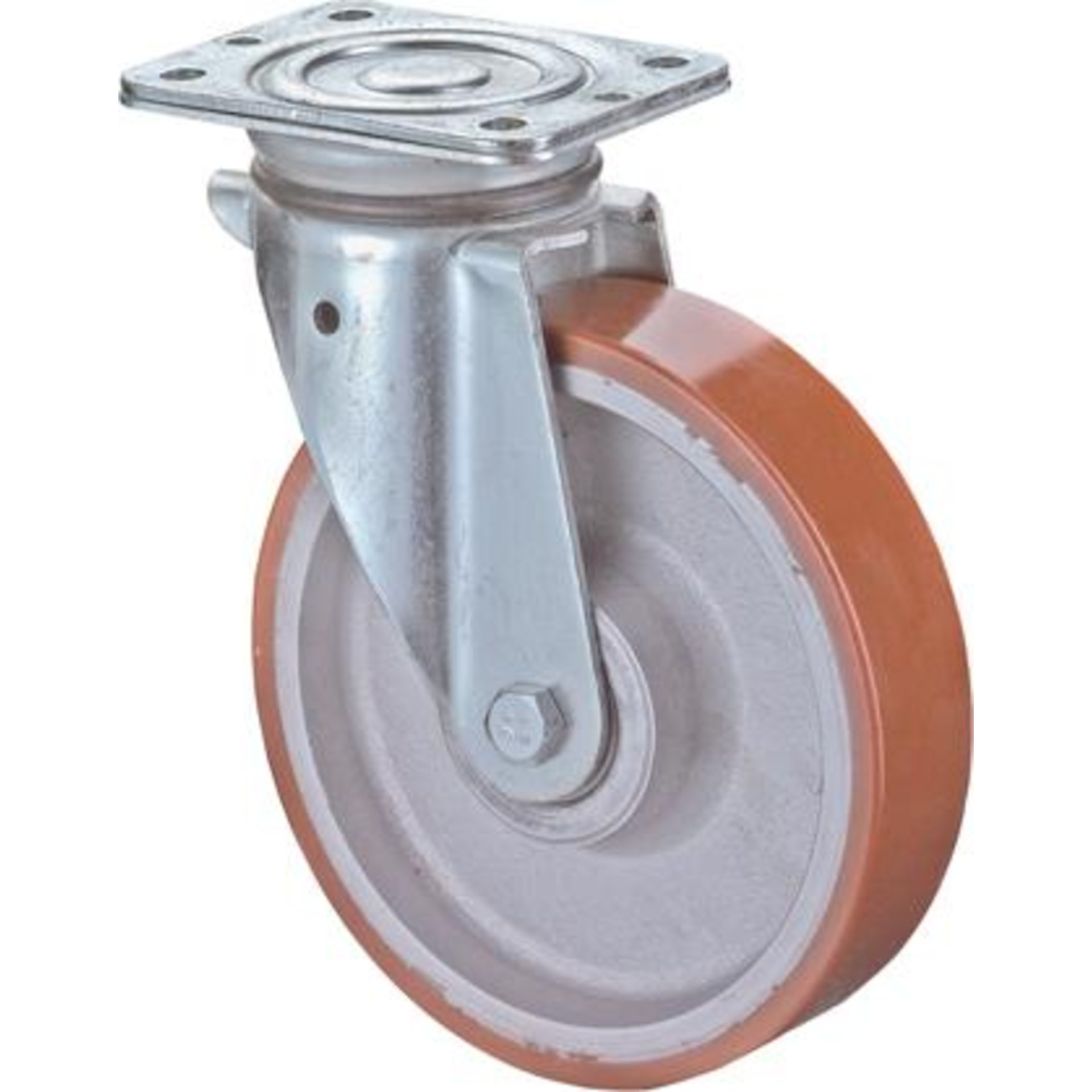 Lenkrolle 150mm N100.C10 Platte,Polyure Guss,KL N100.C10.152 BS ROLLEN