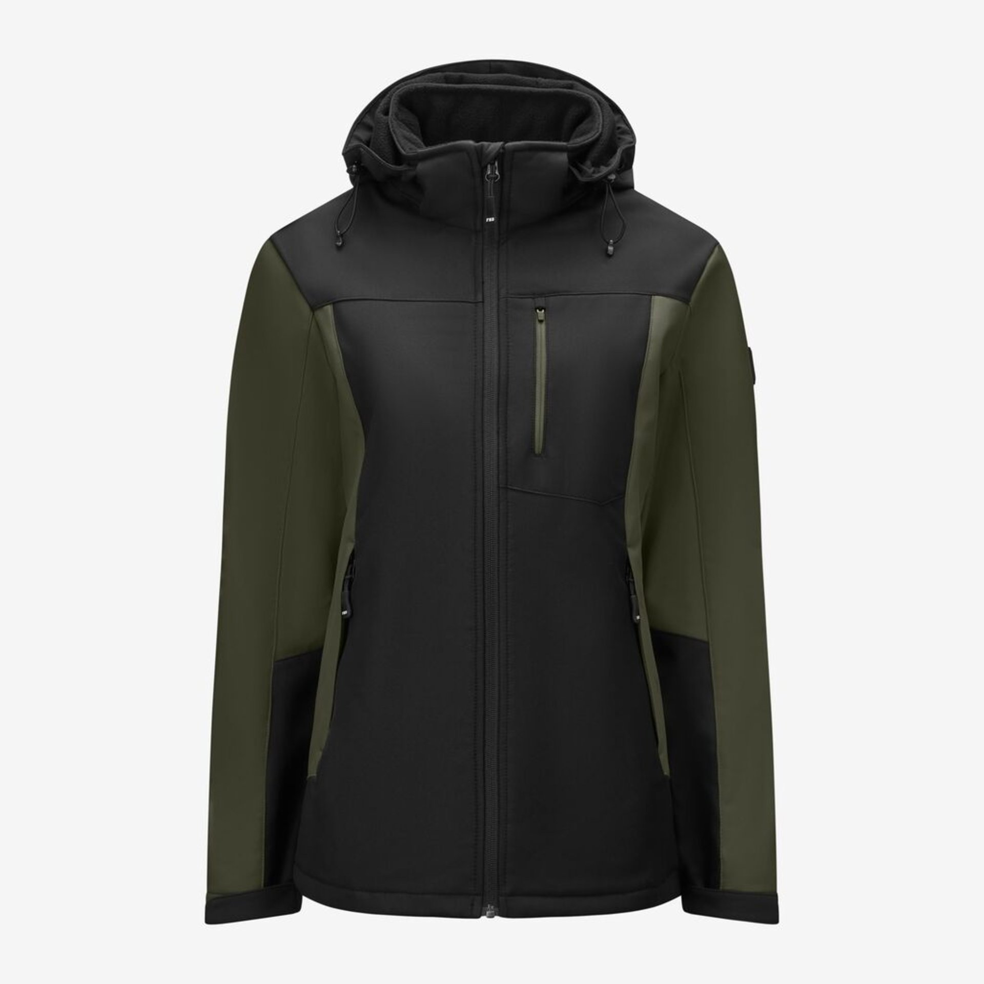 JULIA Softshell-Jacke Damen oliv-schwarz 3XL