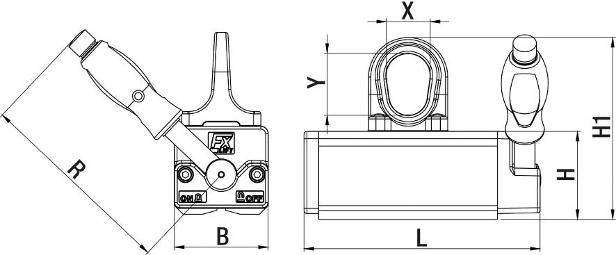 Flaig Lasthebemagnet FX-300
